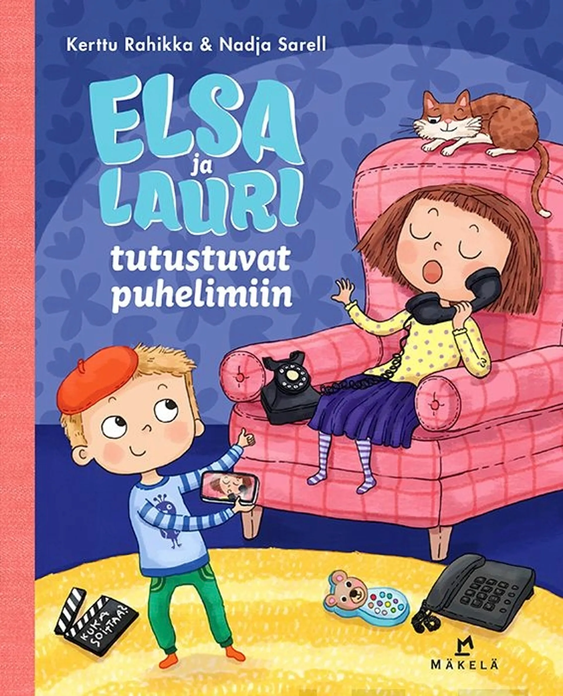 Rahikka, Elsa ja Lauri tutustuvat puhelimiin