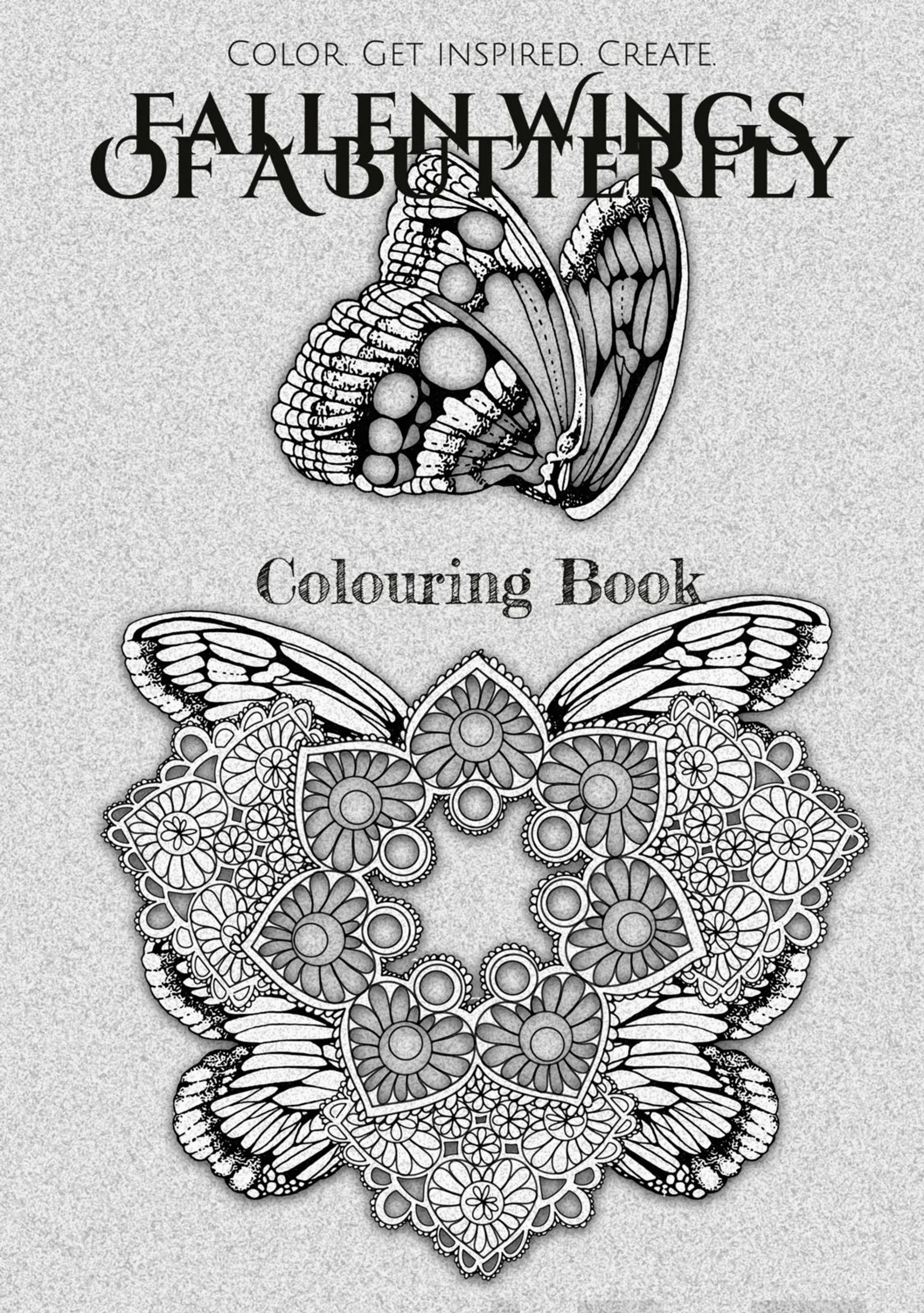 G, Fallen Wings Of A Butterfly - Colouring Book