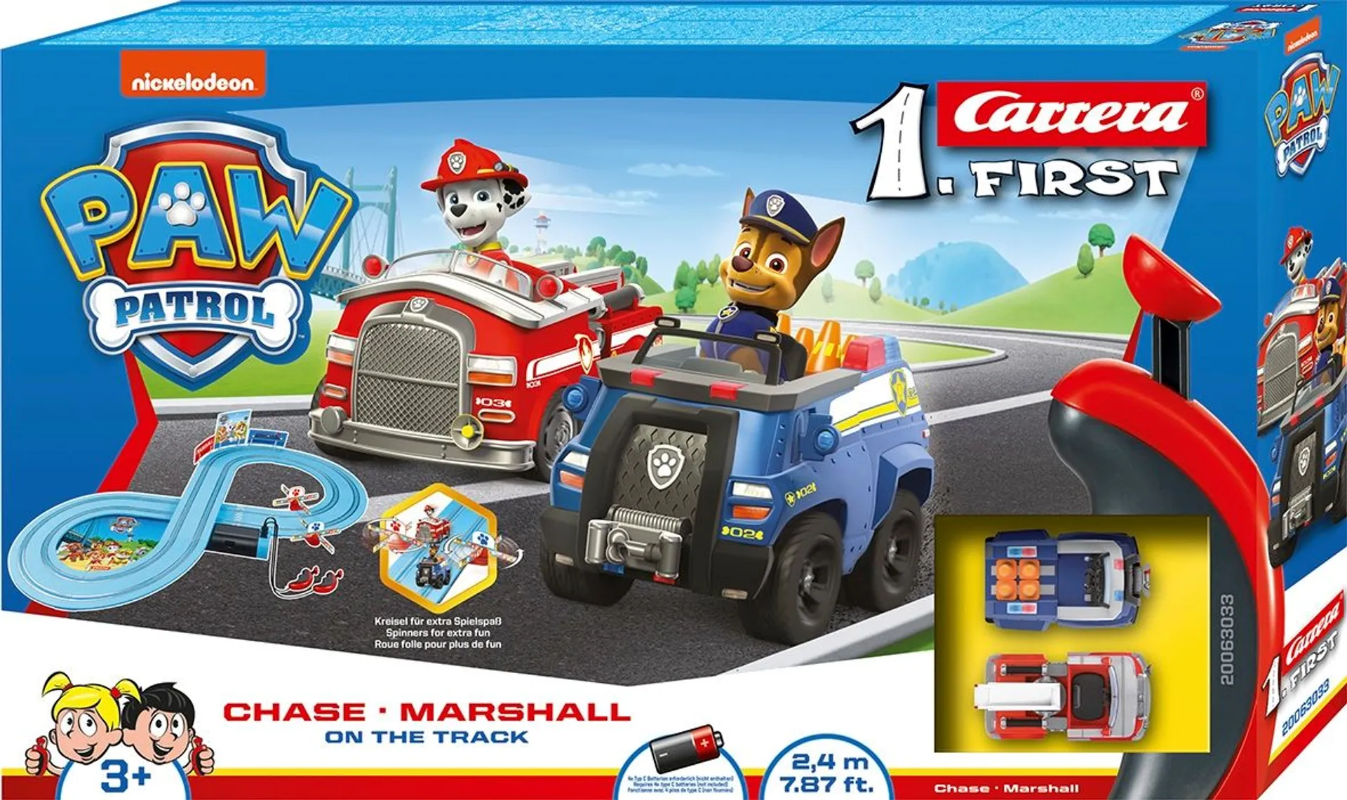 Carrera autorata First Paw Patrol Chase & Marshall On the Track - 1