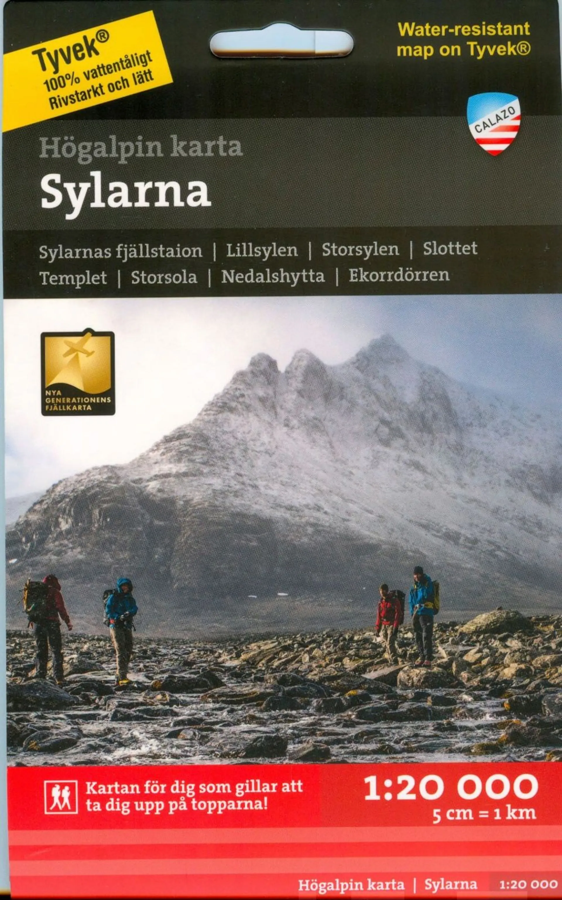 Sylarna -vuoristokartta