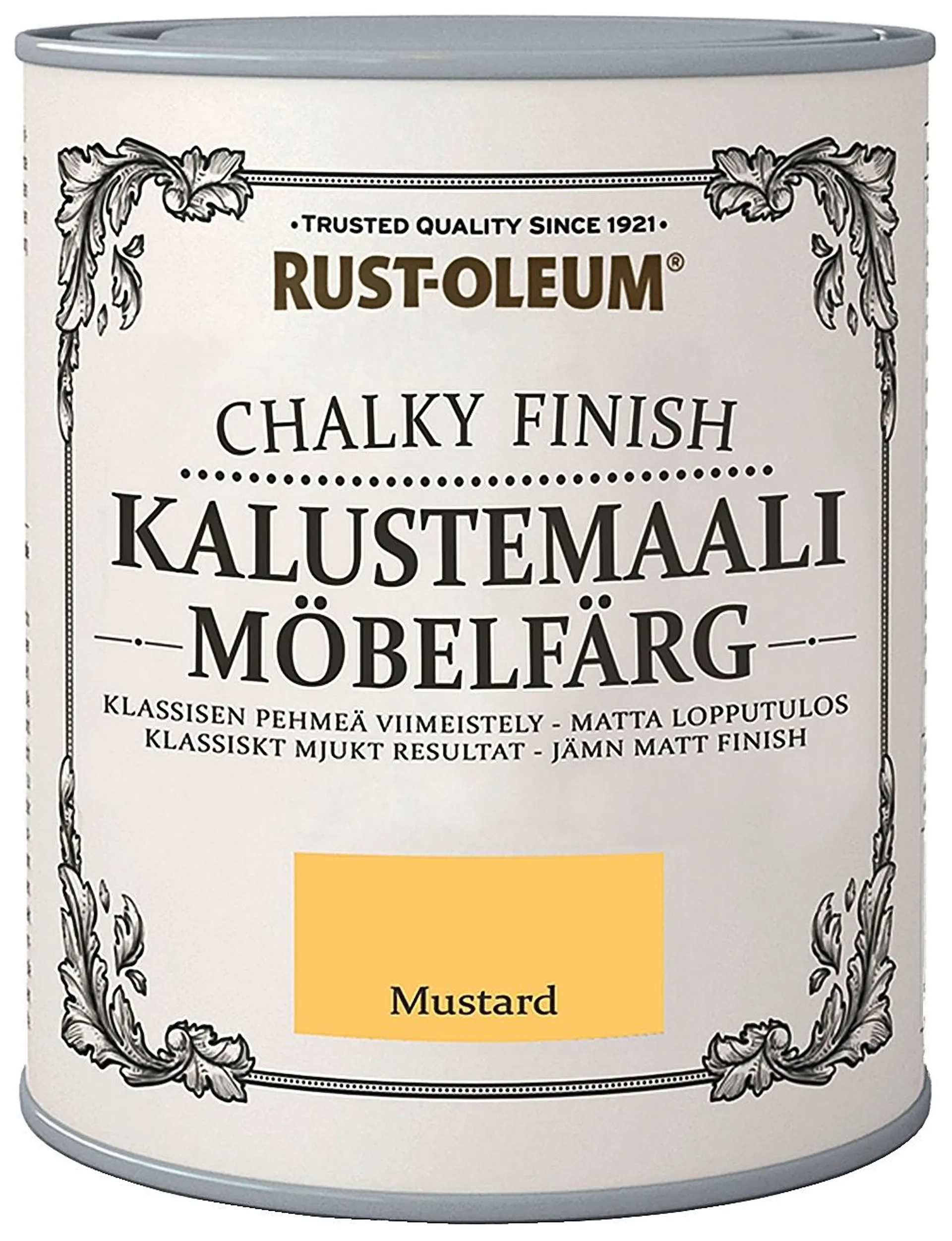 Rust-Oleum Chalky Finish Kalustemaali 750ml Mustard - 1