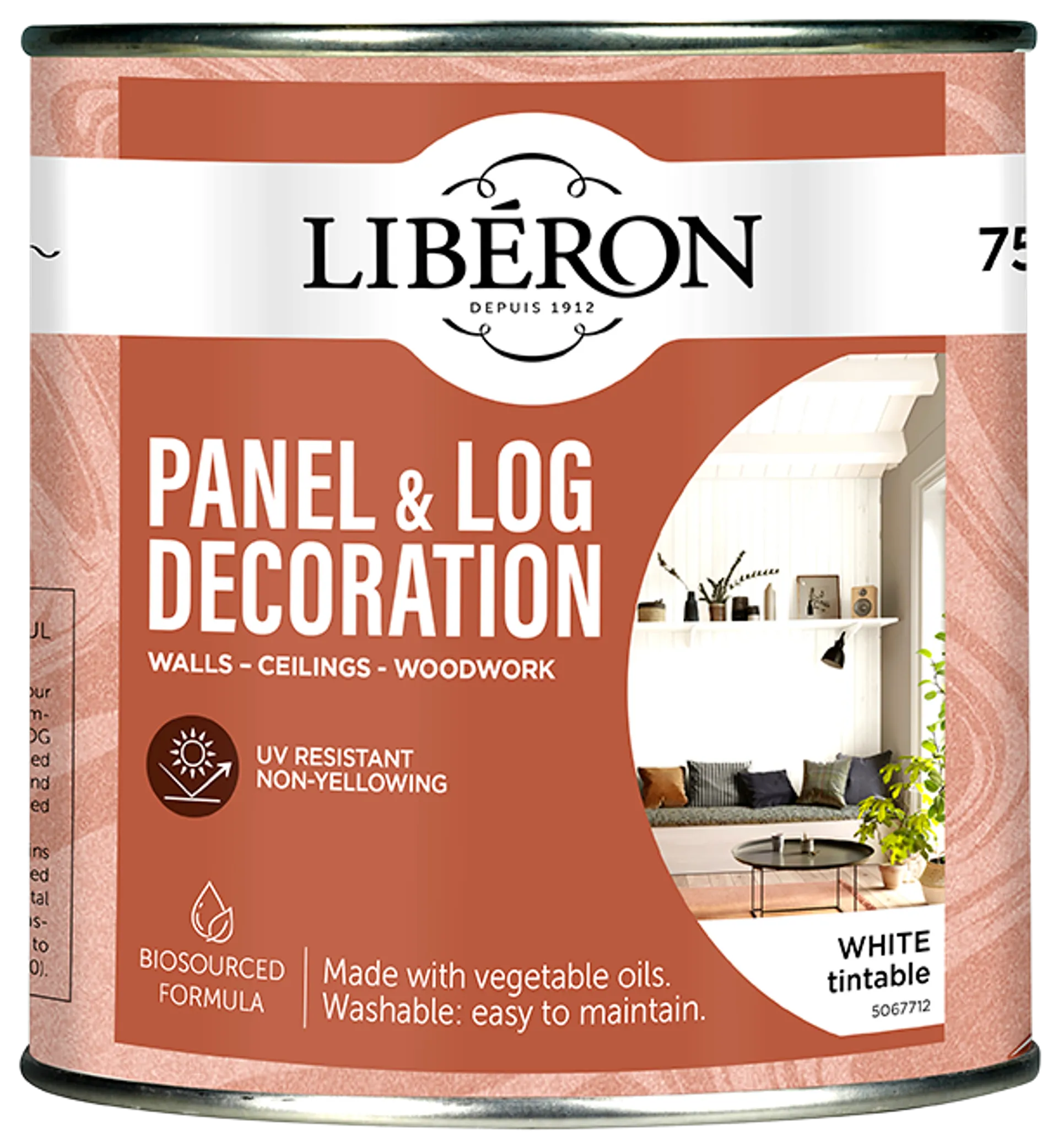 Liberon paneeli- ja hirsisuoja 750 ml White - 1