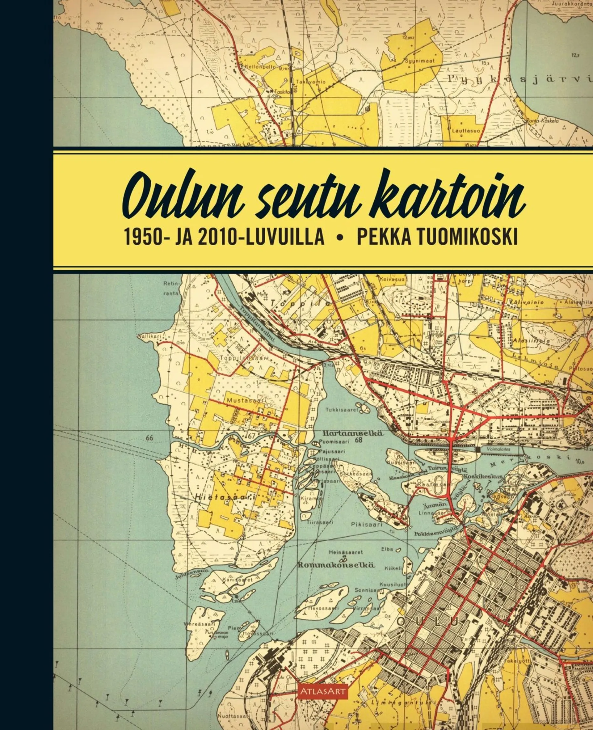 Tuomikoski, Oulun seutu kartoin - 1950- ja 2010-luvuilla