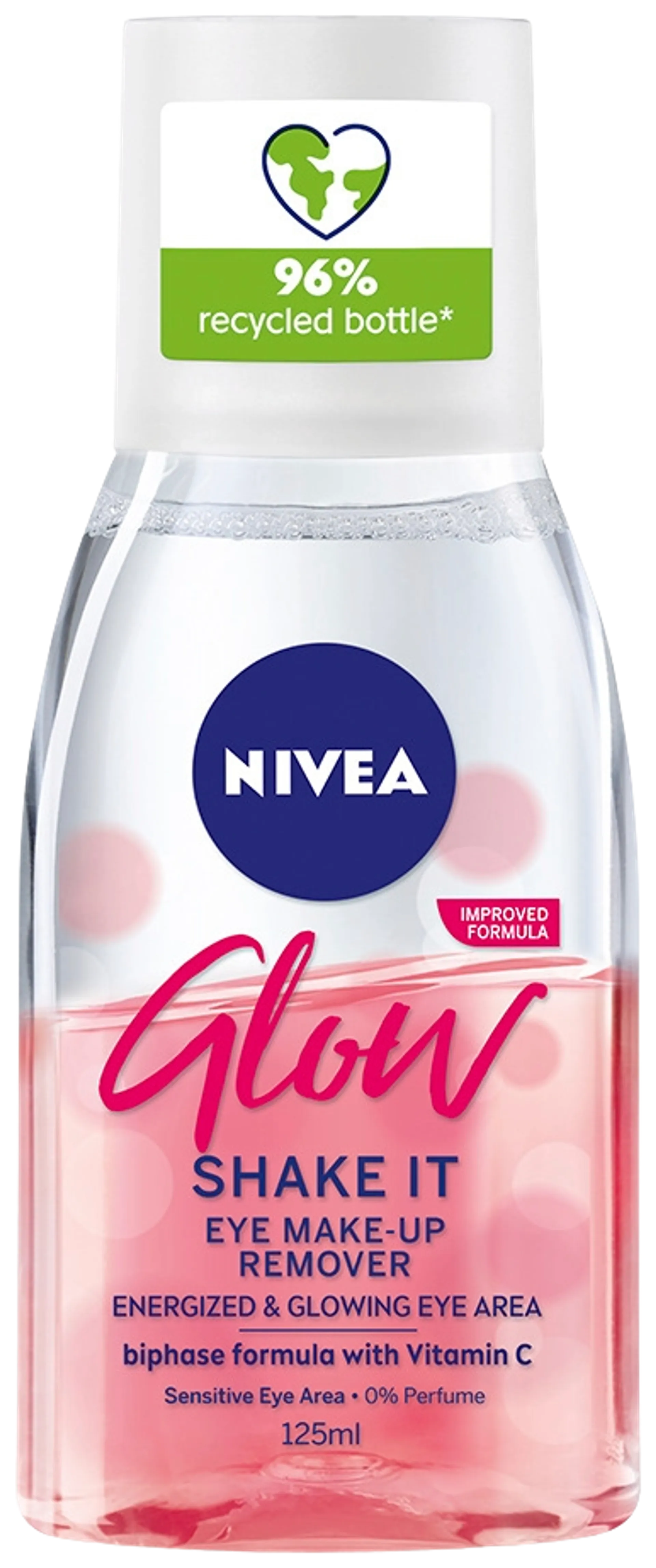 NIVEA 125ml Glow Eye Make-Up Remover -silmämeikinpuhdistusaine