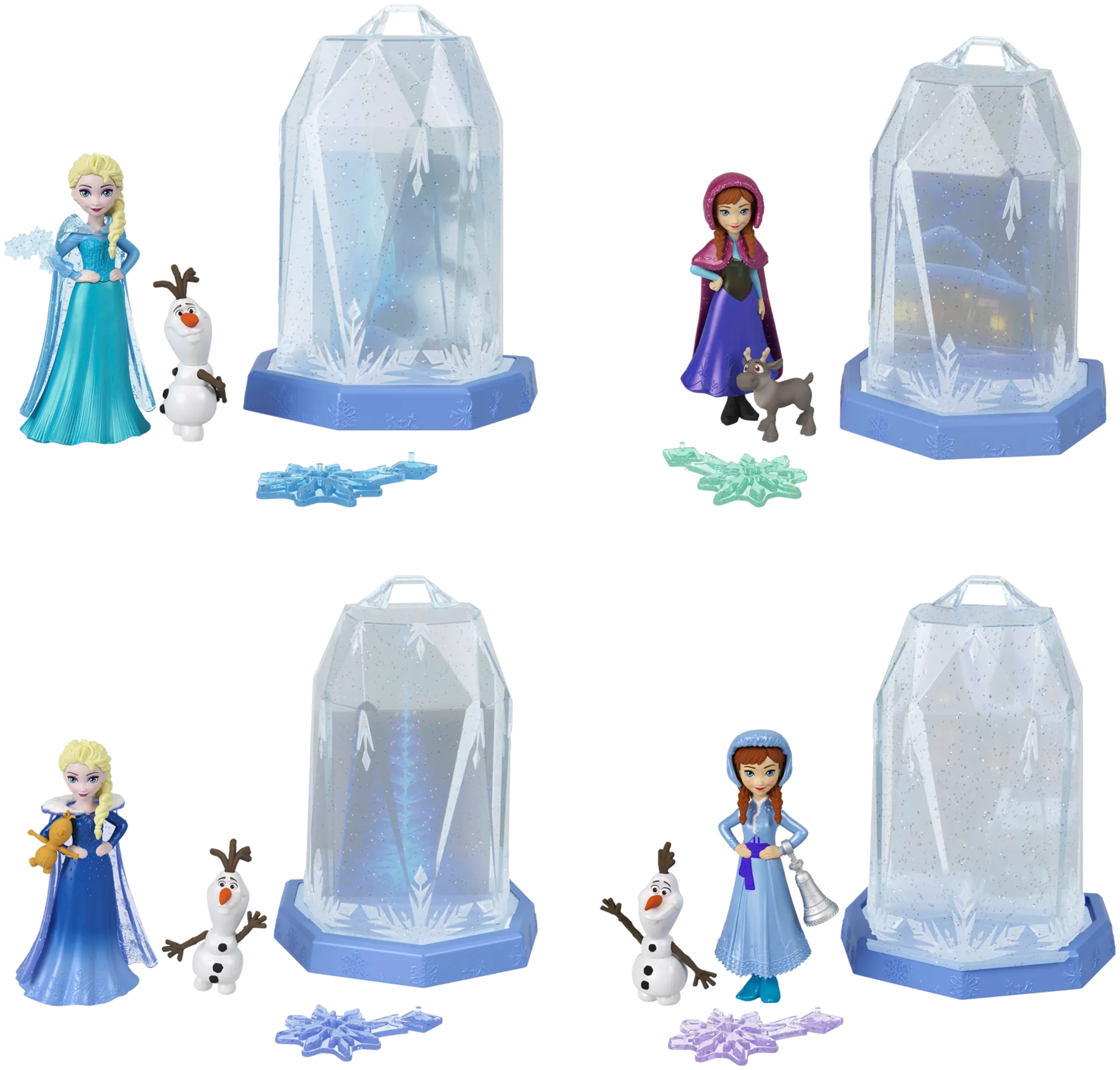 Disney Princess pikkunukke yllätyspakkauksessa Frozen Ice Reveal Squishy, erilaisia - 10