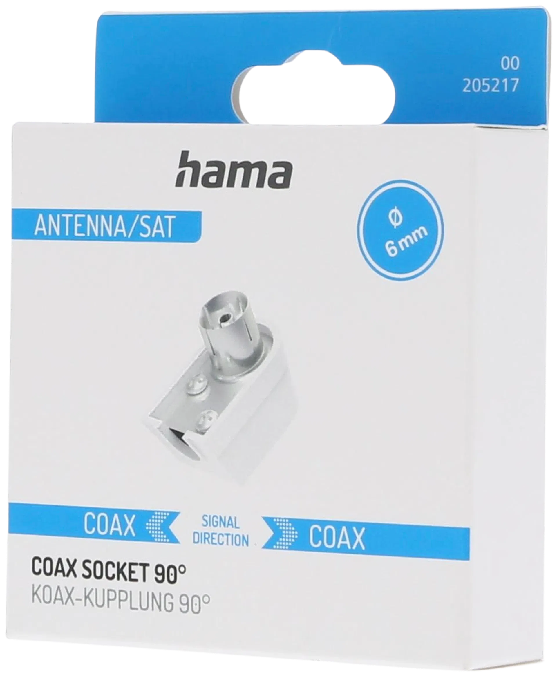 Connettore Antenna A 90° Con Spina Maschio E Connettore Avvitabile – Per Cavi Fino A 6mm, Adatto Per Impianti Radio E TV