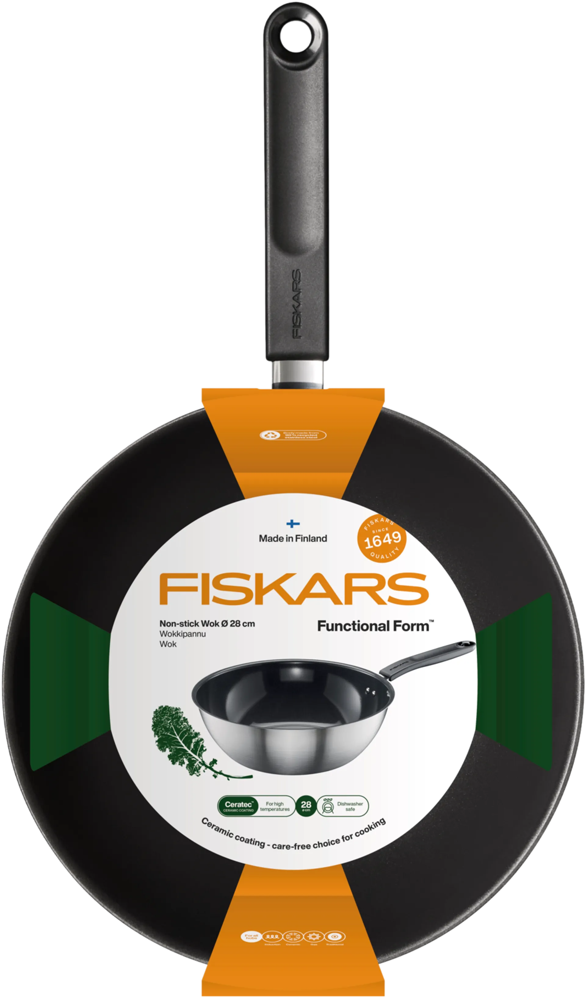 Fiskars FF Wokkipannu 28 cm - 8