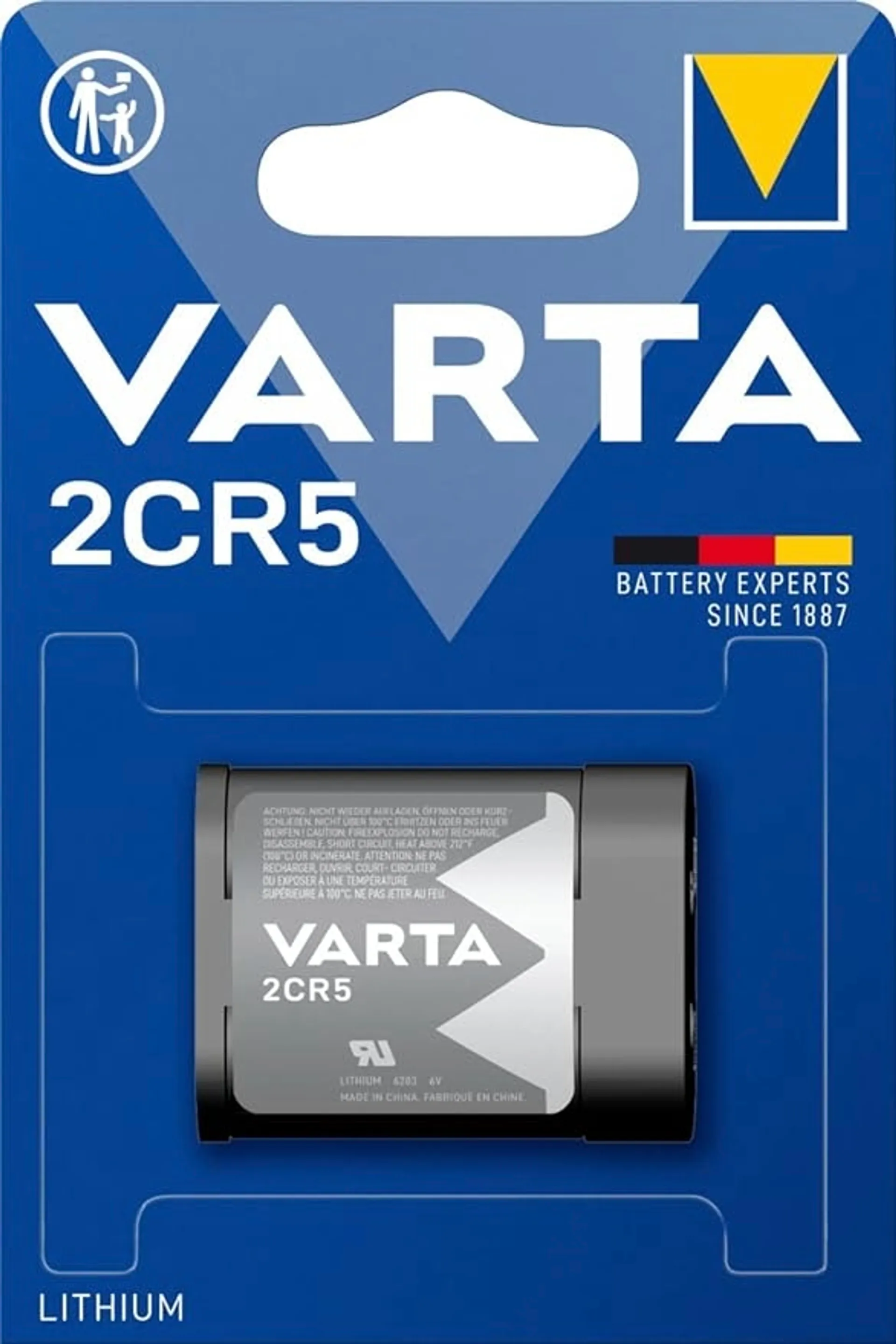 Varta Lithium Cylindrical 2CR5 1kpl - 1