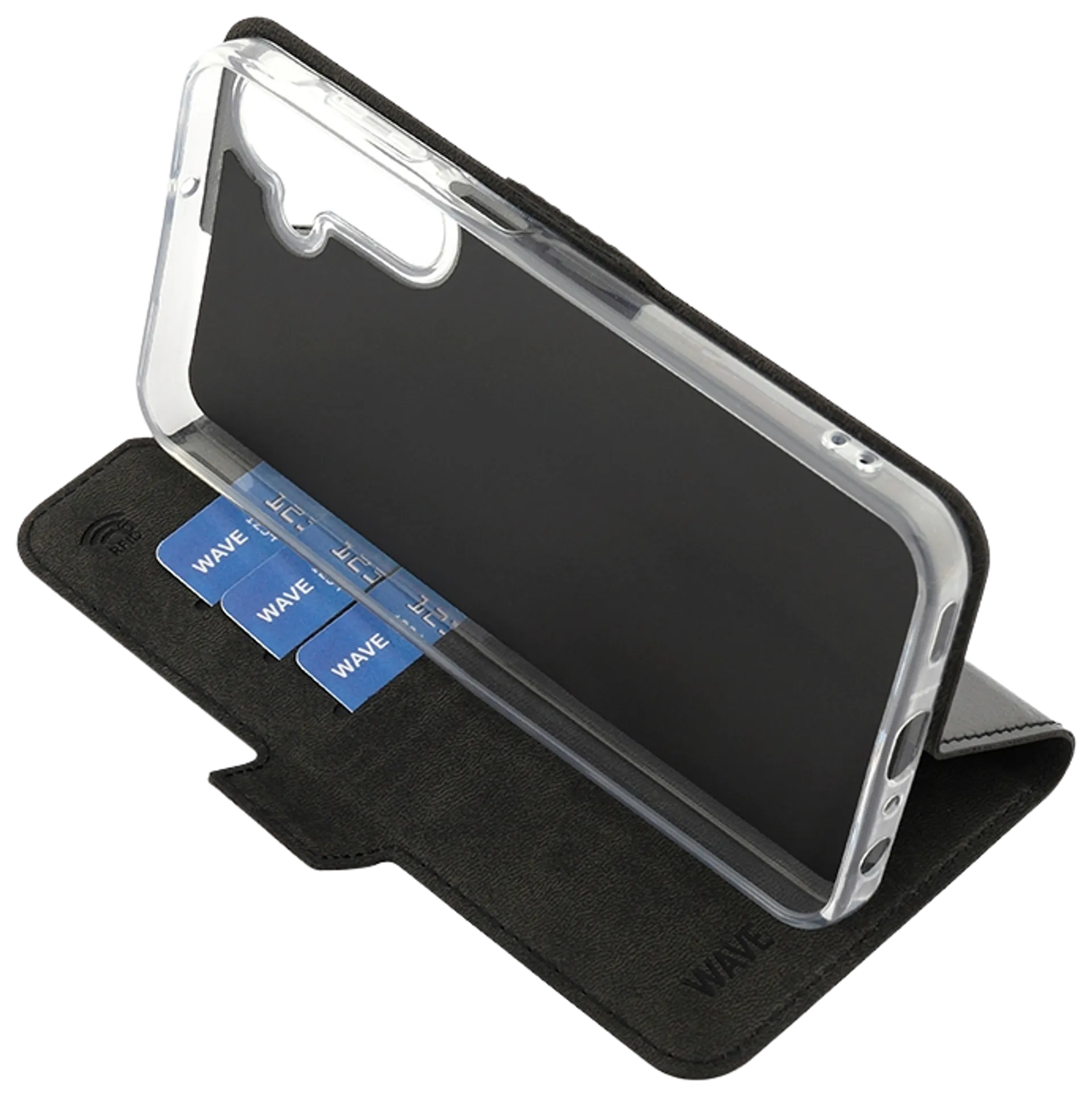 Wave Book Case, Samsung Galaxy A25 5G, Musta - 5