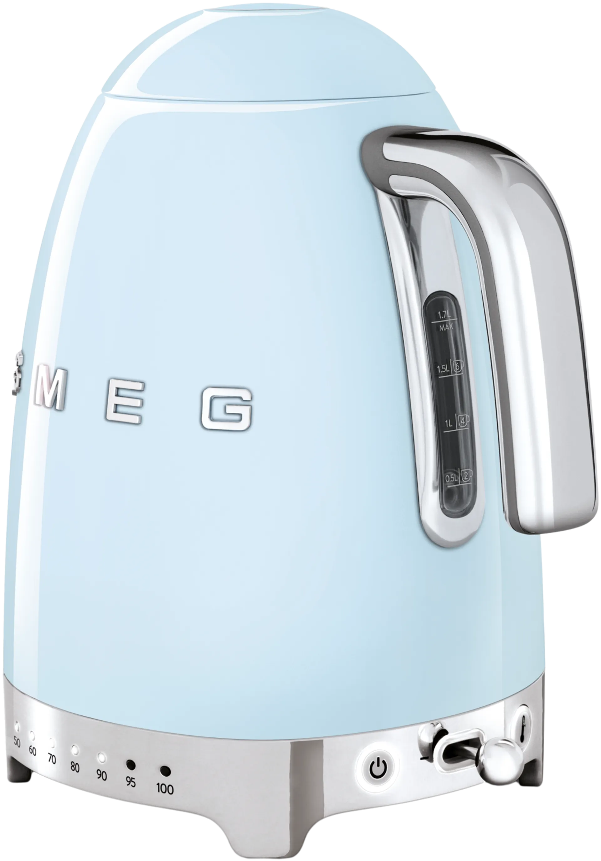 Smeg KLF04PBEU vedenkeitin lämpötilan säädöllä, pastellinsininen - 2