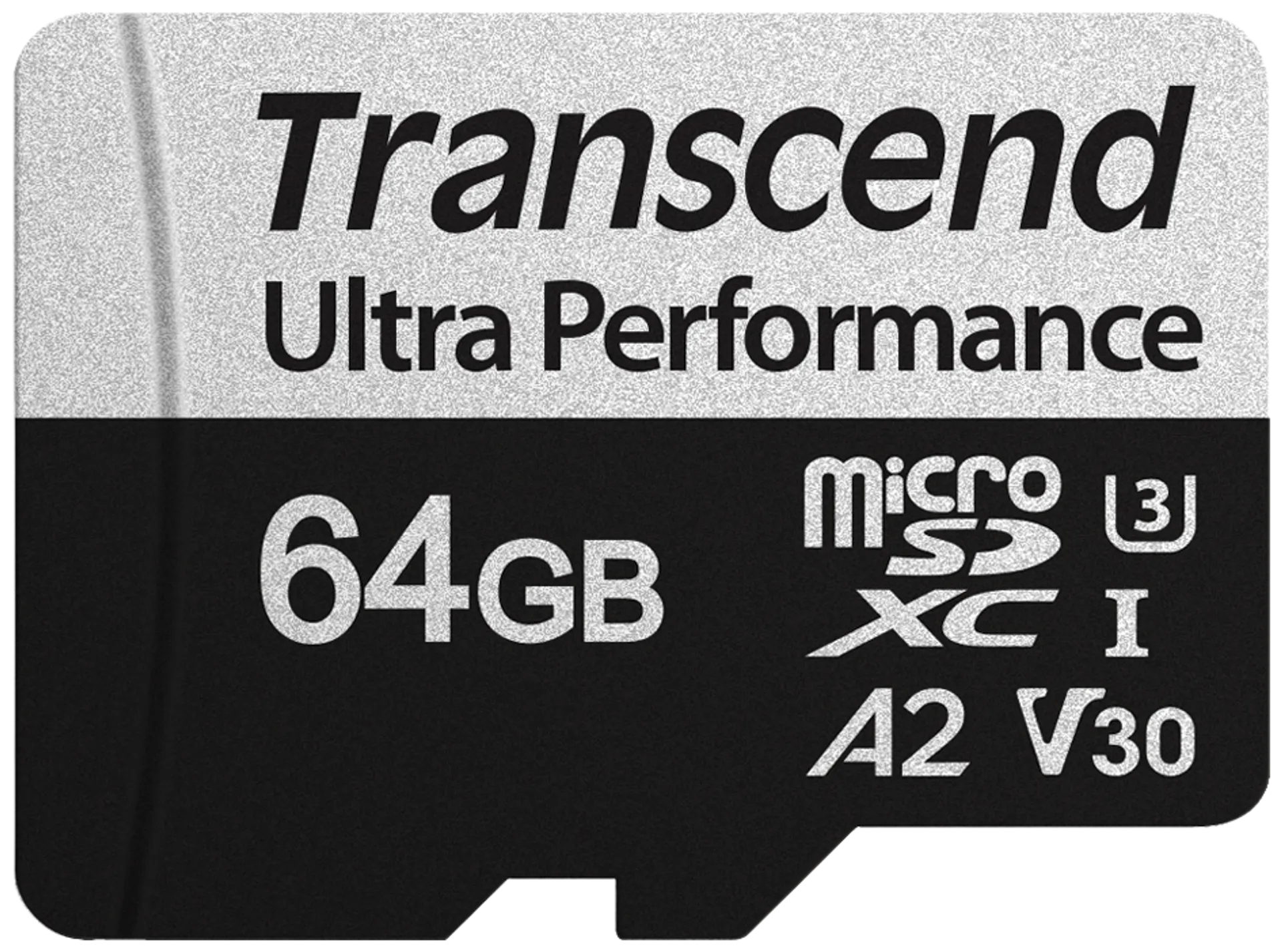 Transcend 340S 64GB U3 microSDXC muistikortti (R160 W80 MB/s) - 1