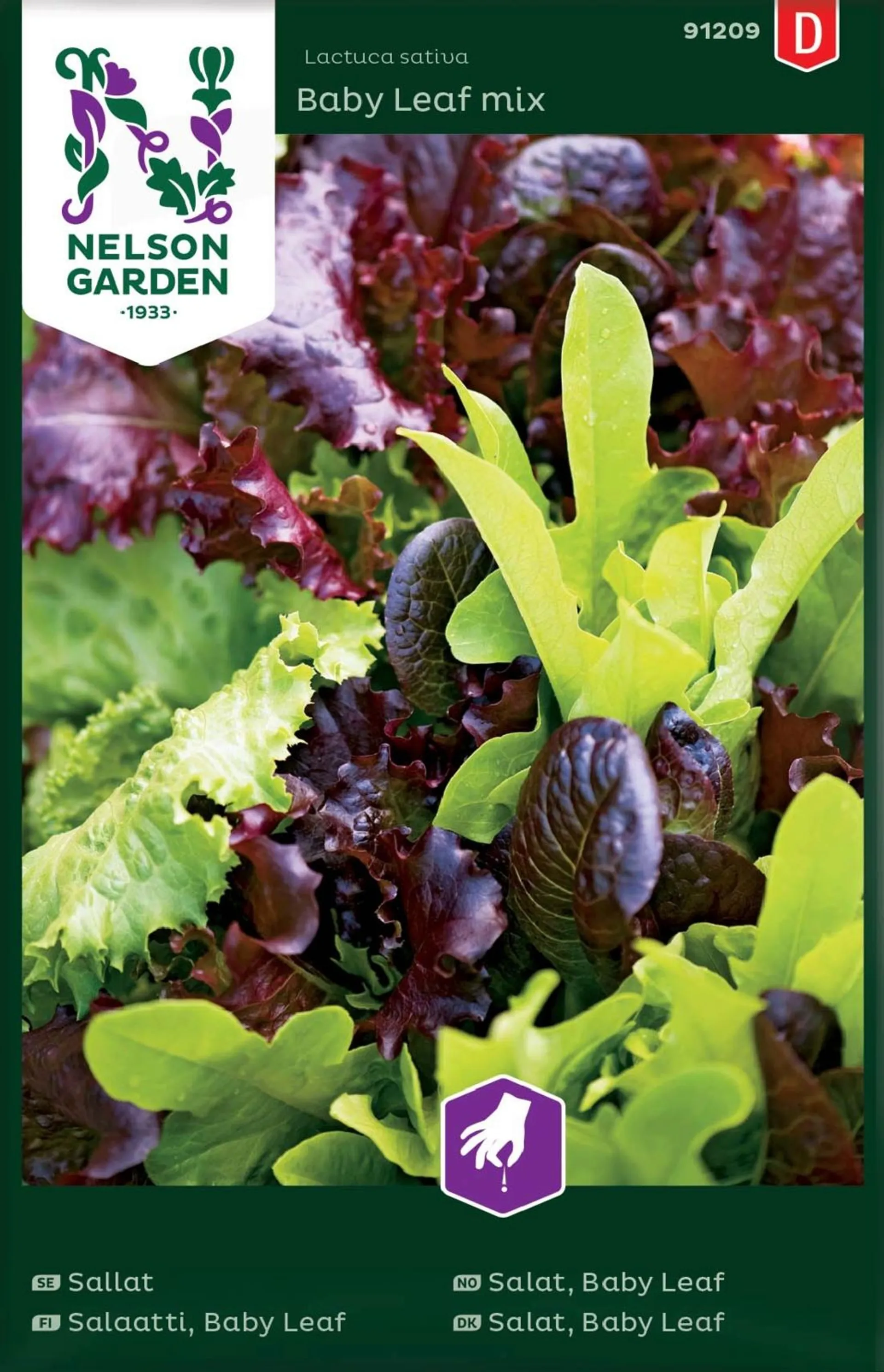 Nelson Garden Siemen Salaatti, Baby Leaf, Seos