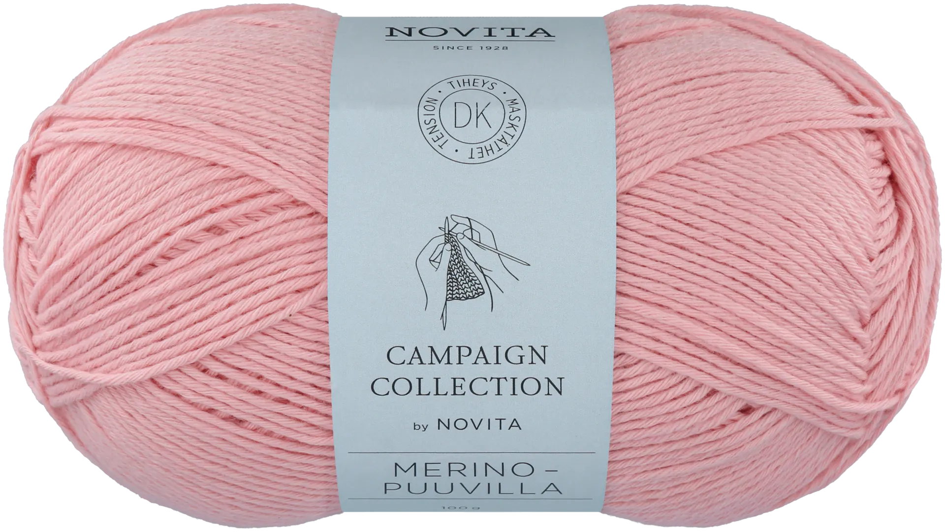 Novita neulelanka merino-puuvilla 100g v.punainen