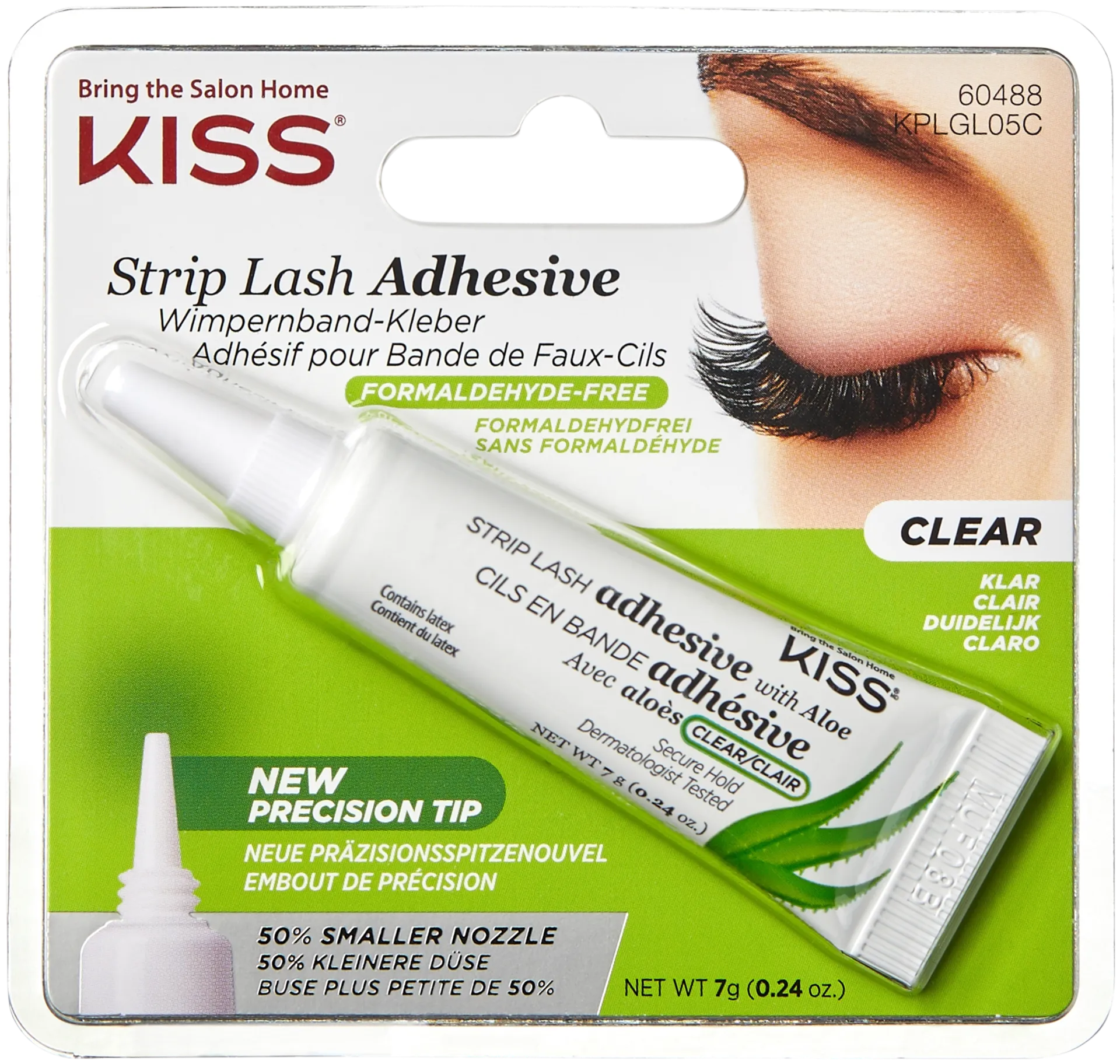 Kiss Strip Lash Glue ripsiliima kirkas 7g - 1