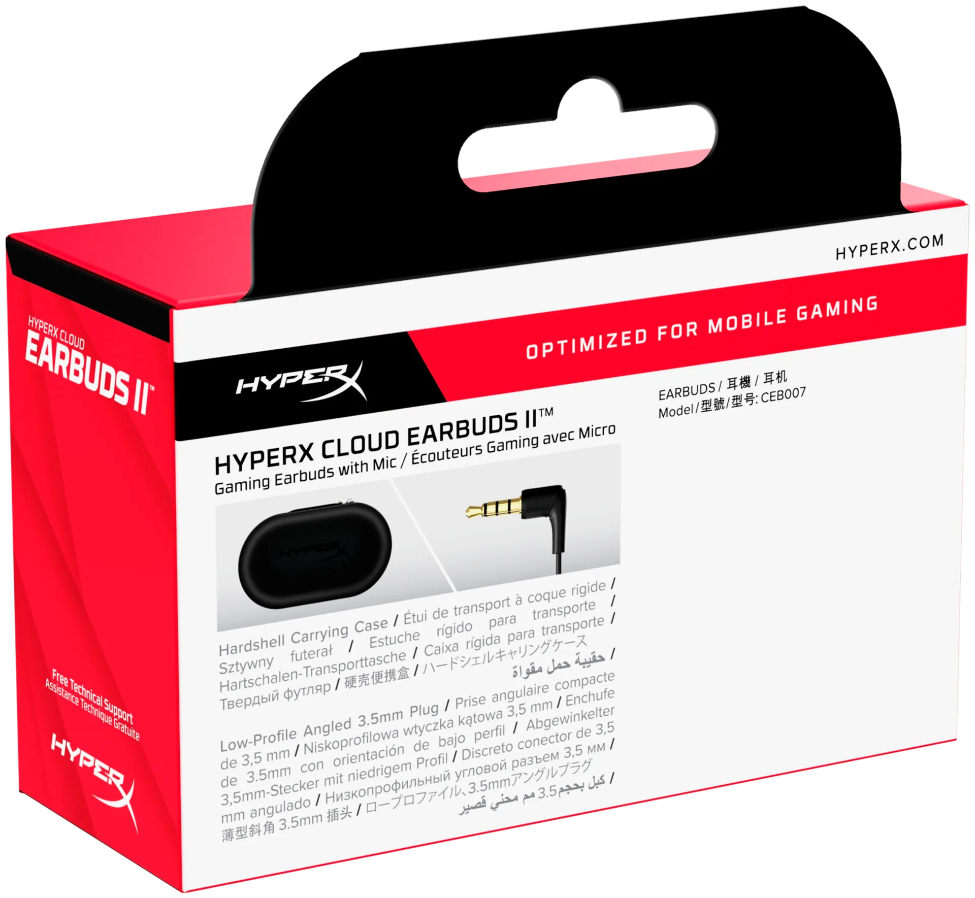 HyperX nappikuulokkeet Cloud earbuds II musta - 8