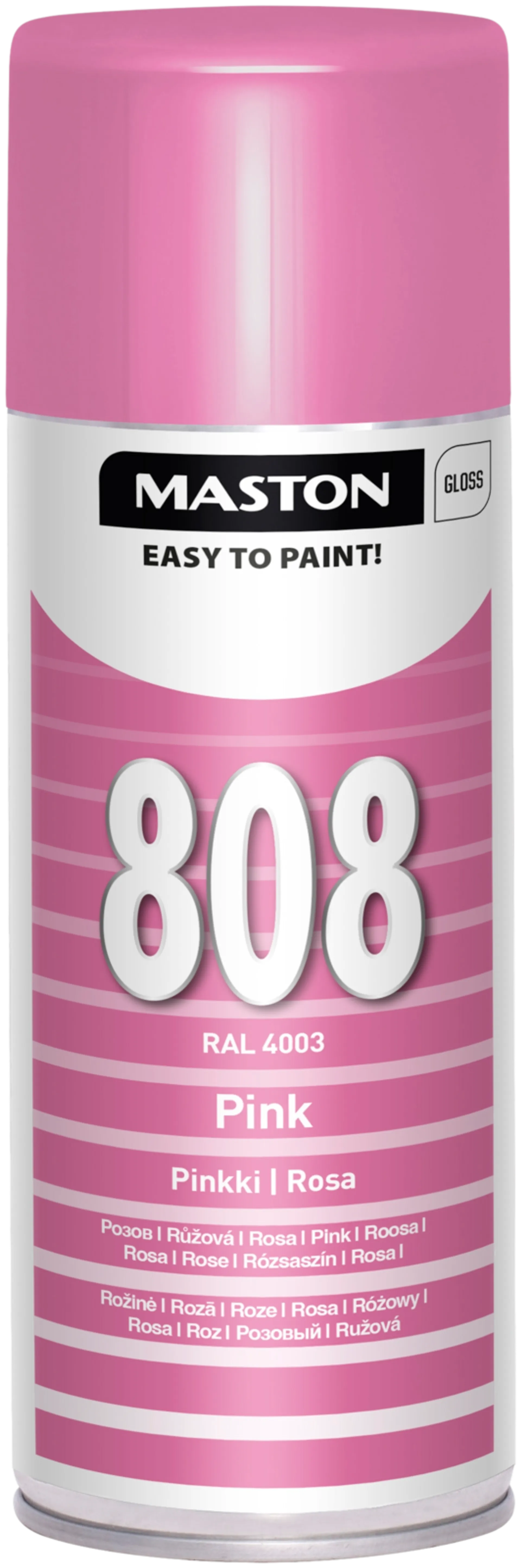 Maston ColorMix spraymaali pinkki 808 400ml RAL 4006