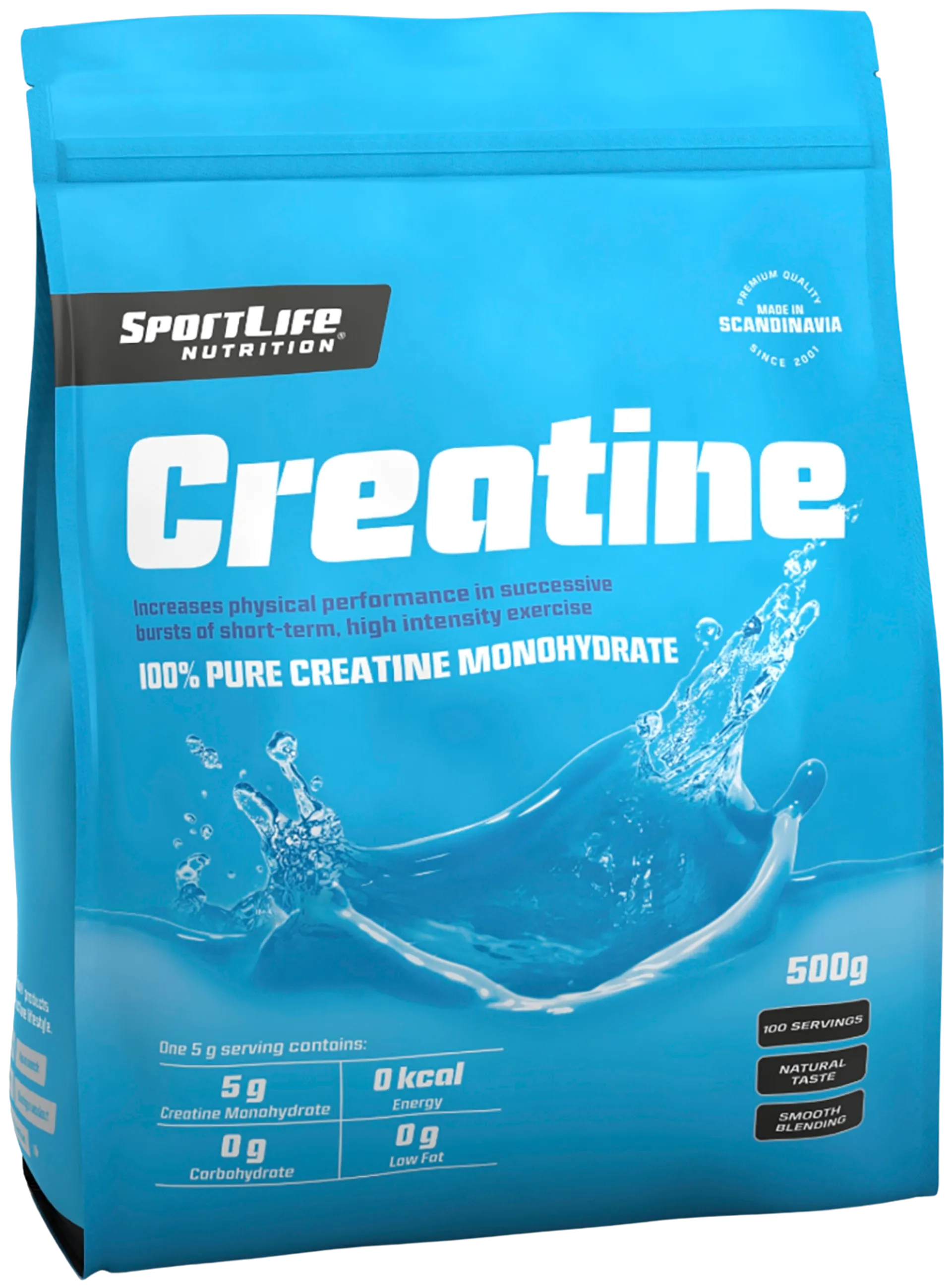 SportLife Nutrition Creatine 500g Kreatiinimonohydraatti