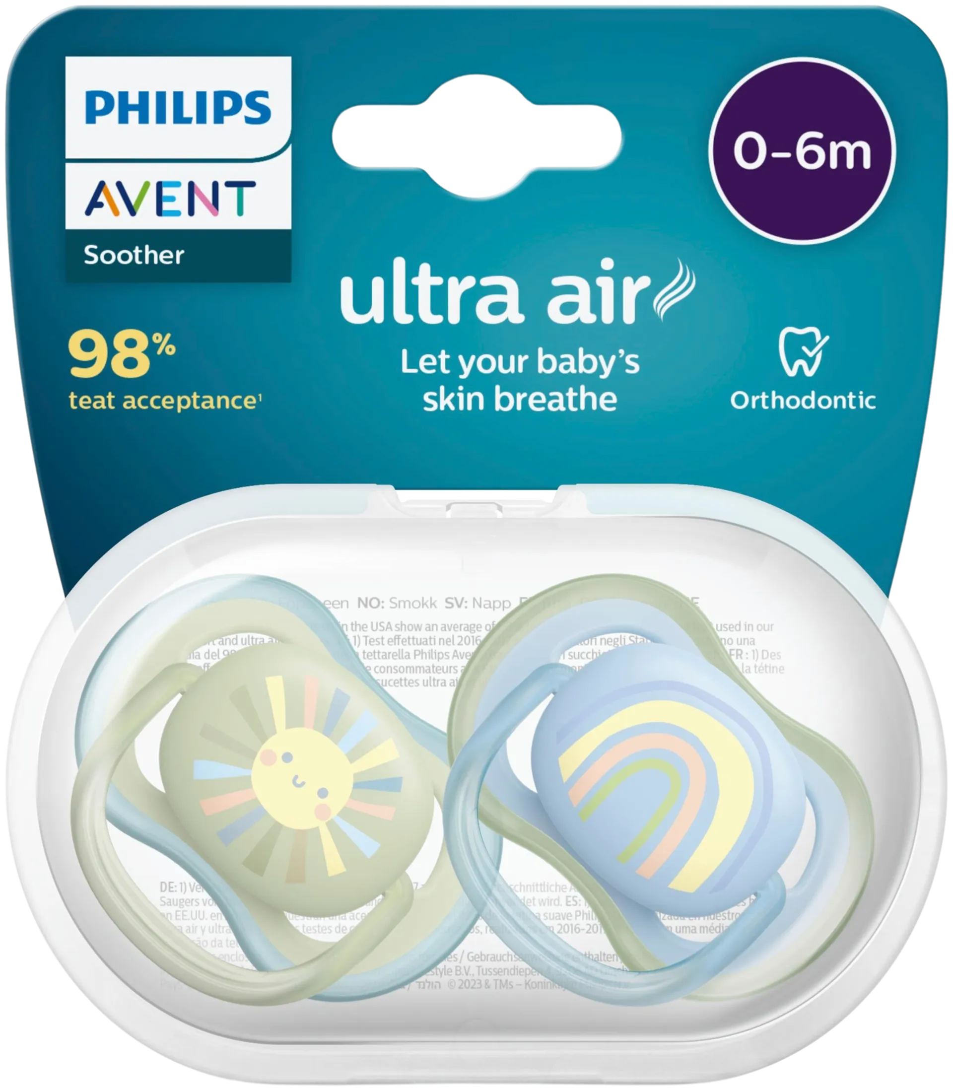 Philips Avent Ultra Air tutti 0-6kk SCF085/30 2 kpl - 2