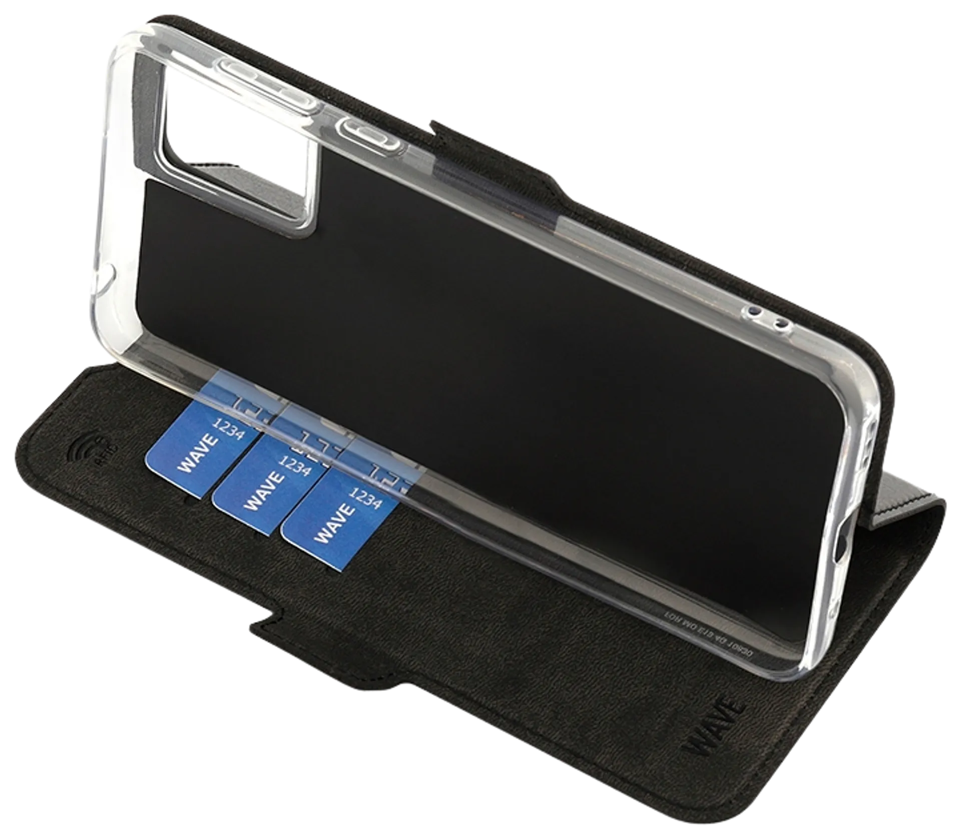 Wave Book Case, Motorola Moto E13, Musta - 5