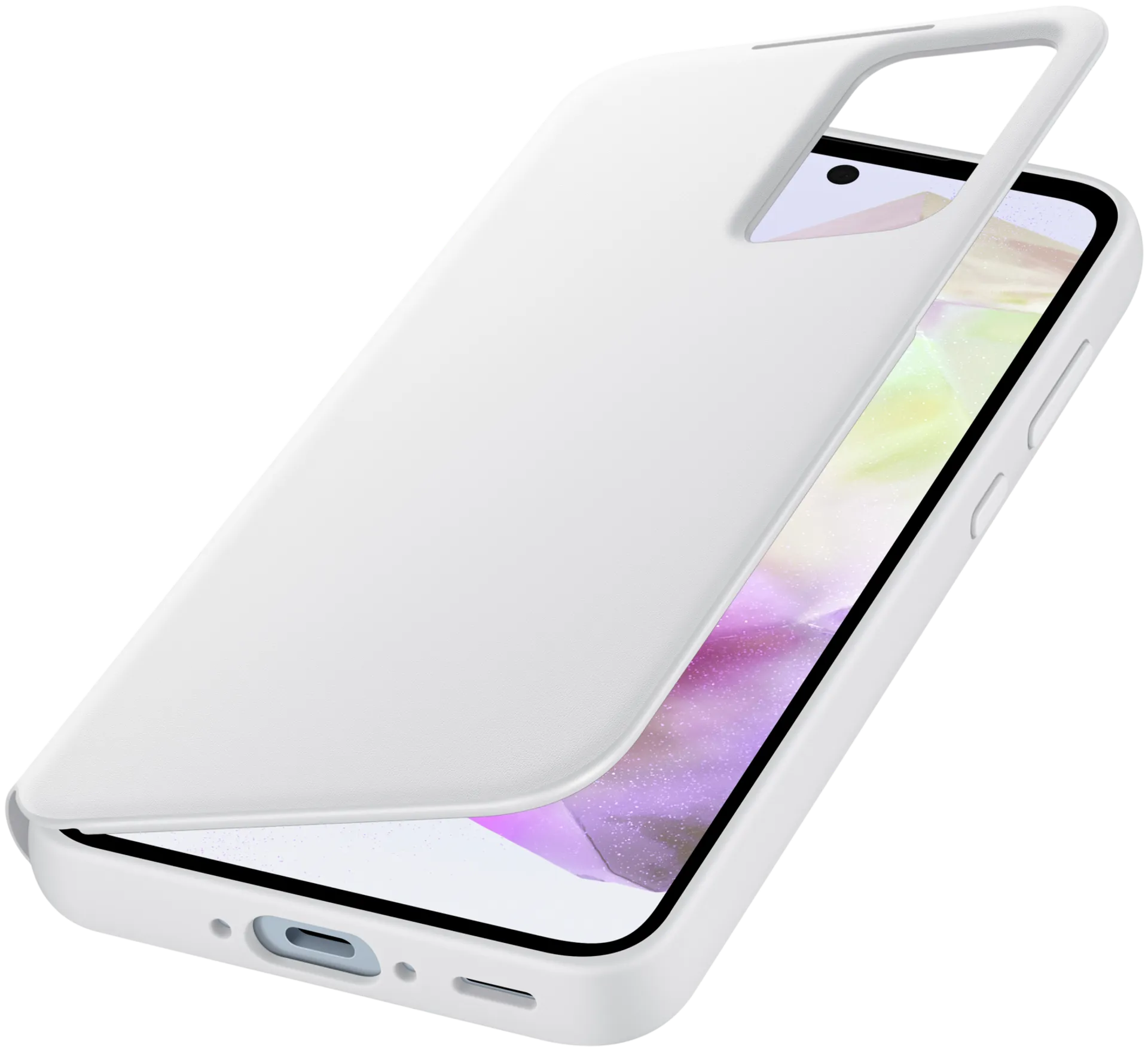 Samsung Galaxy A35 smart view wallet suojakotelo valkoinen - 4