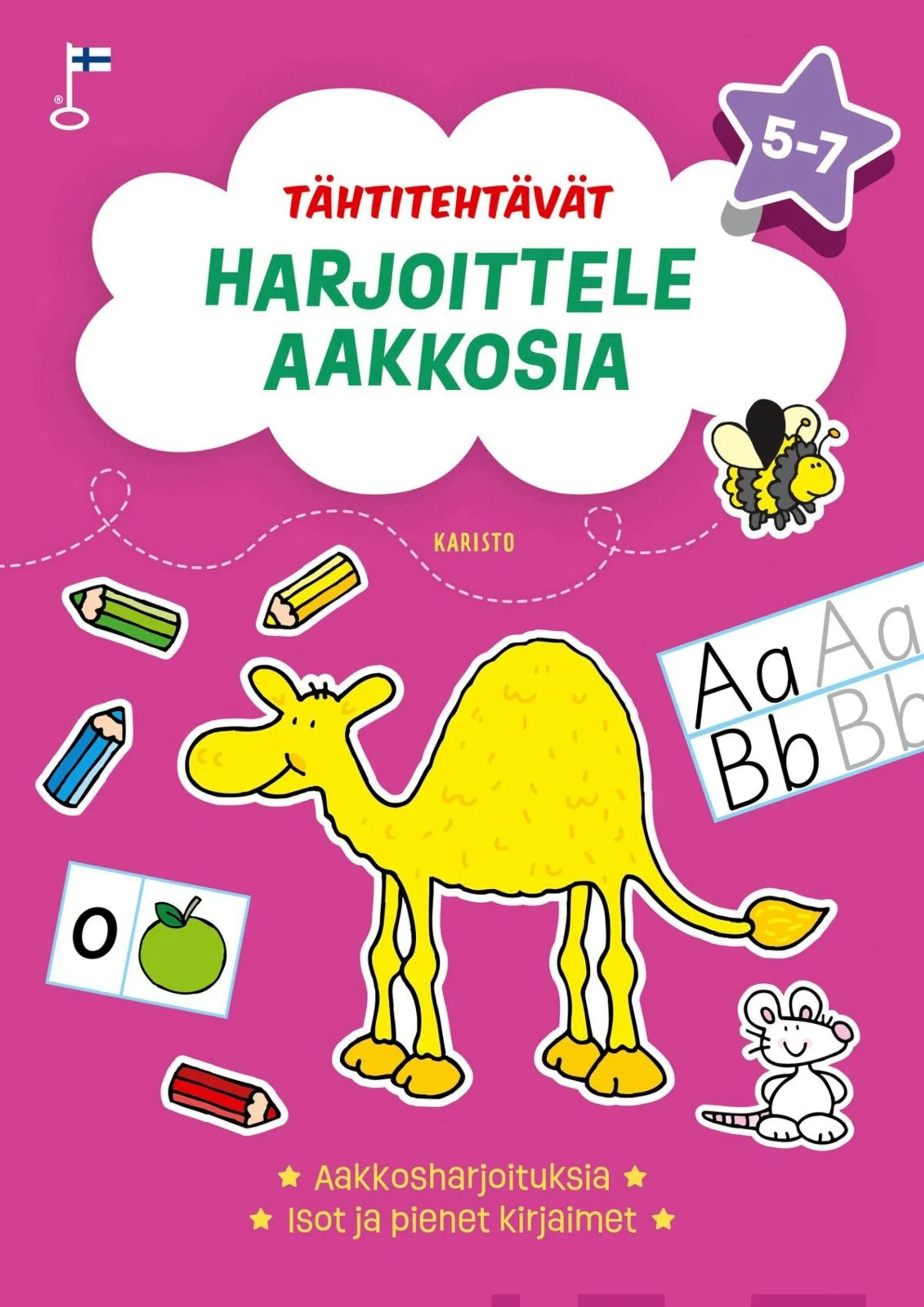 Tähtitehtävät Harjoittele aakkosia - Aakkosharjoituksia, Isot ja pienet kirjaimet