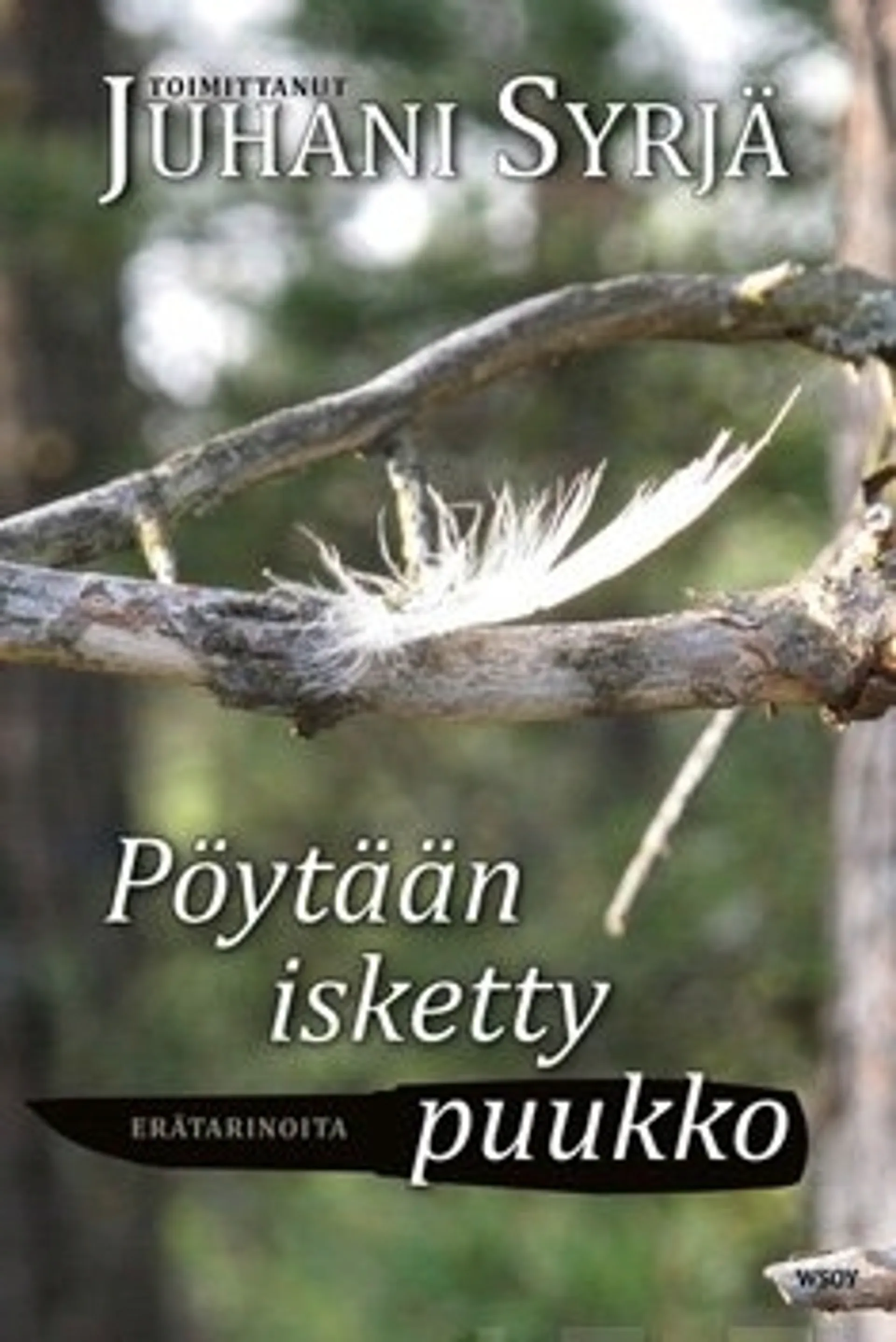 Pöytään isketty puukko