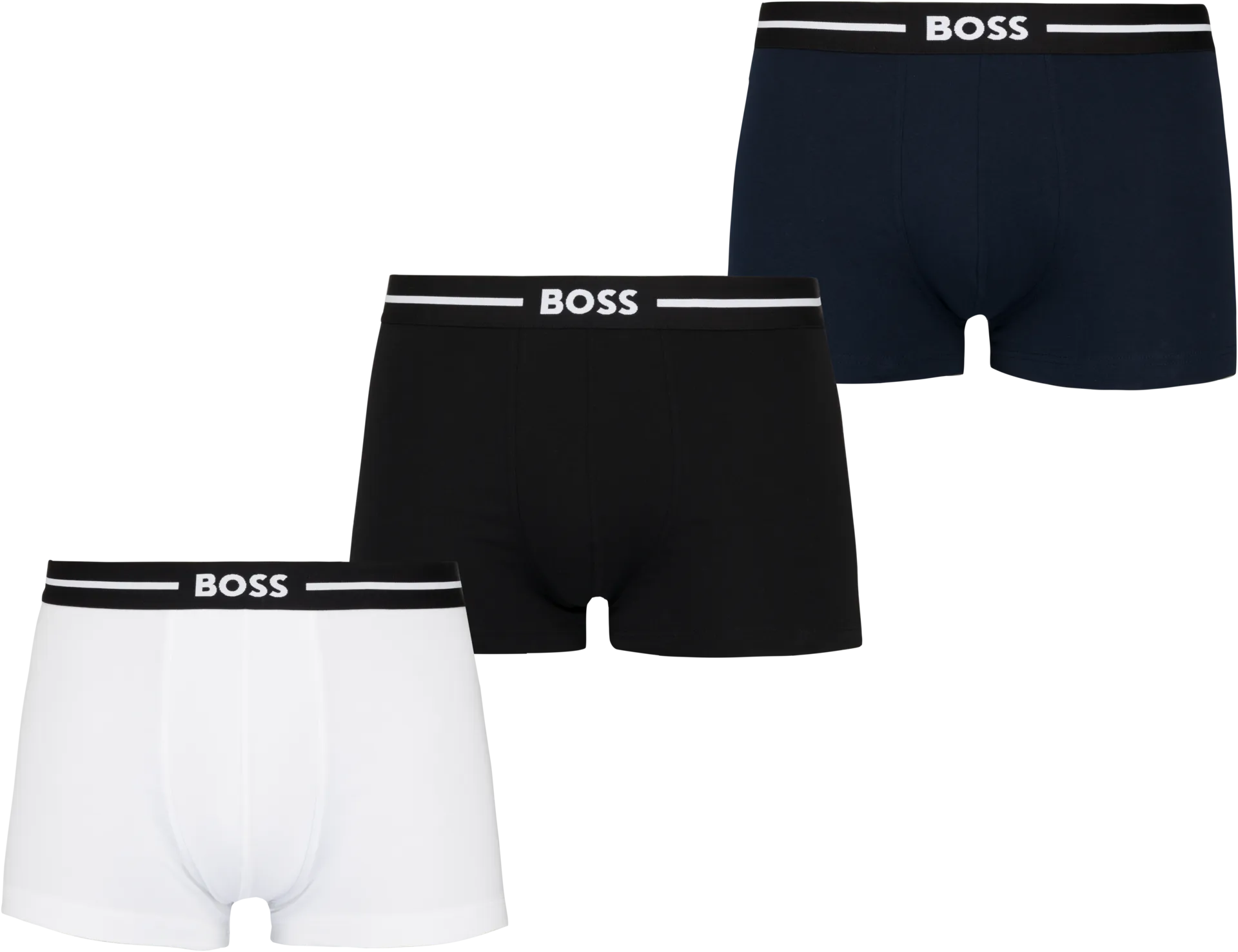 Hugo Boss miesten bokserit 50483646 3-pack - Black/Wht - 1