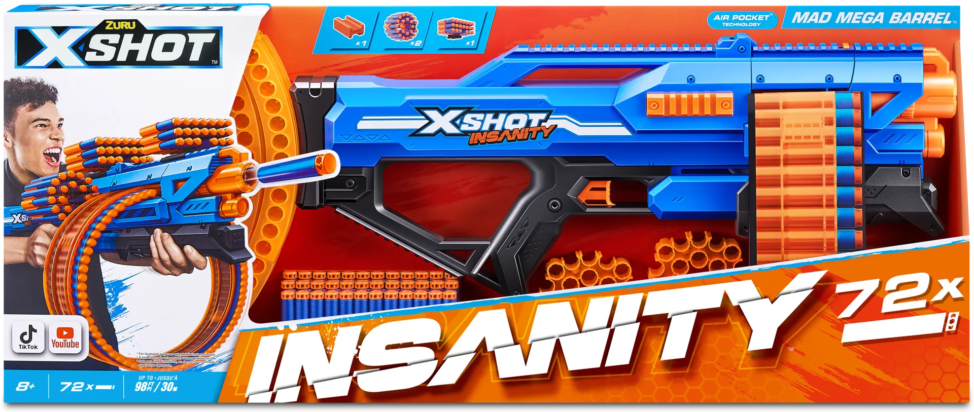 X-Shot Insanity Mad Mega Barrel - 1