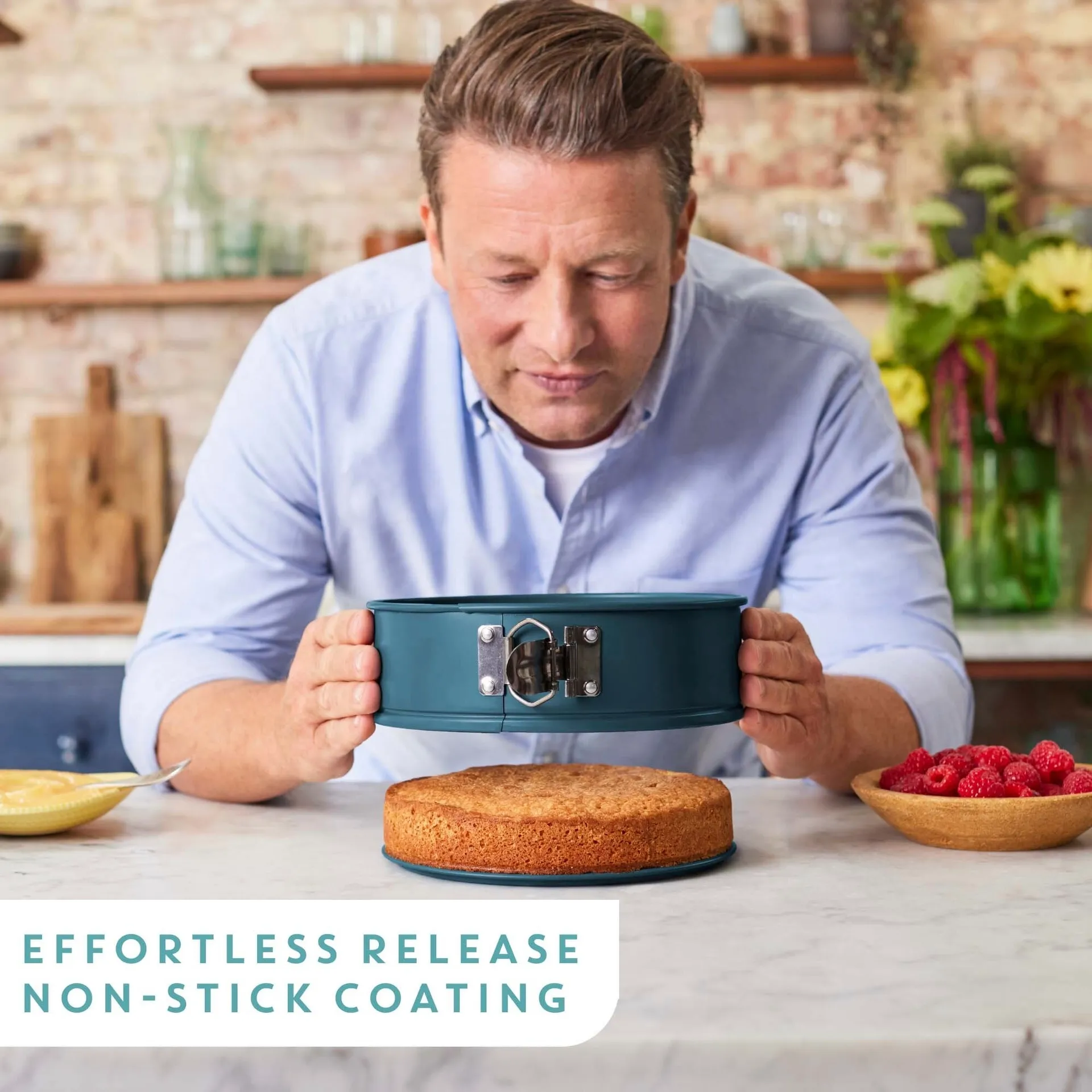 Tefal Jamie Oliver rengaskakkuvuoka 22 cm sininen J2591244 - 10