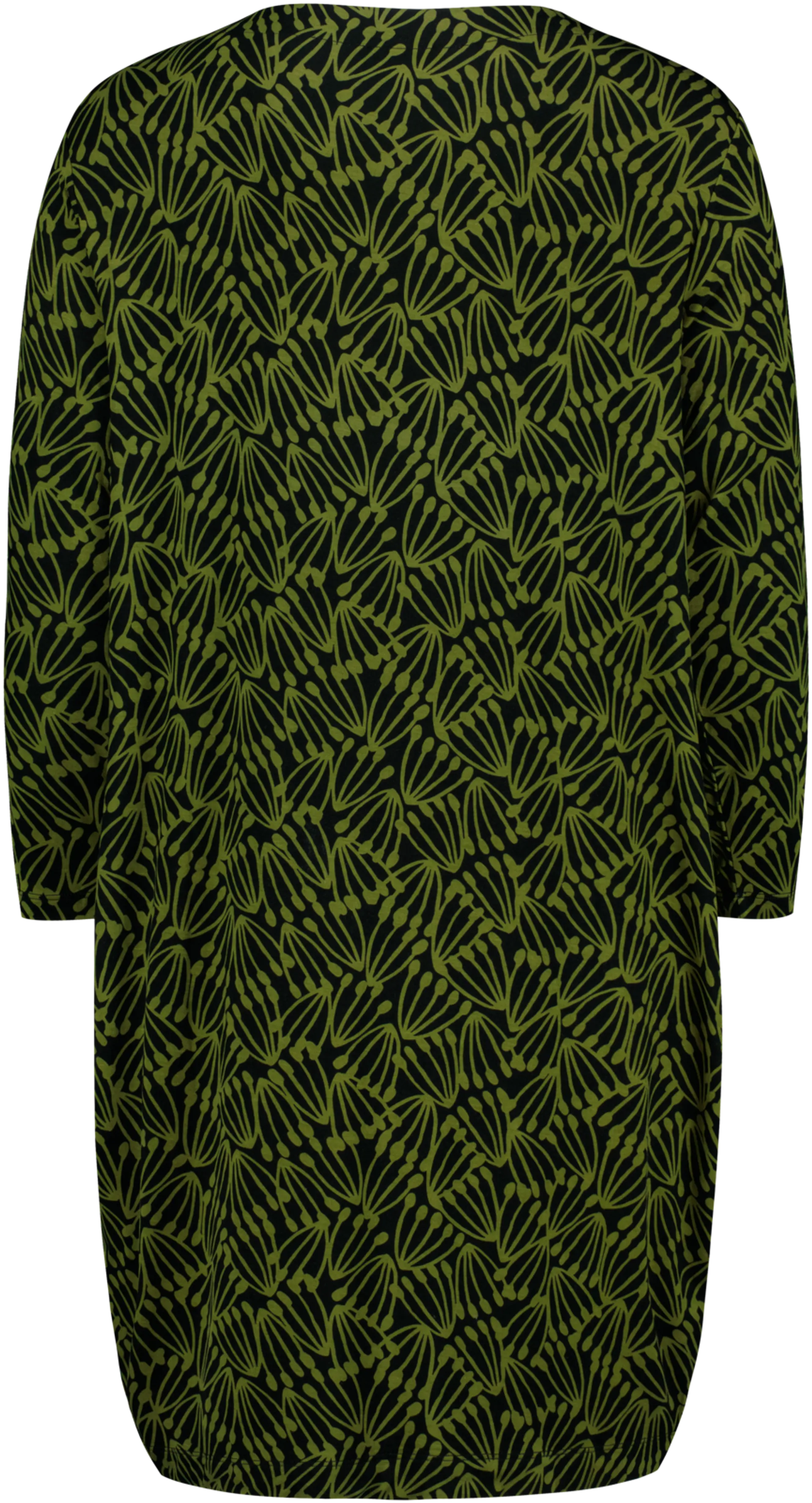 House naisten trikoomekko Inka PatternLab - heteet green&black - 2