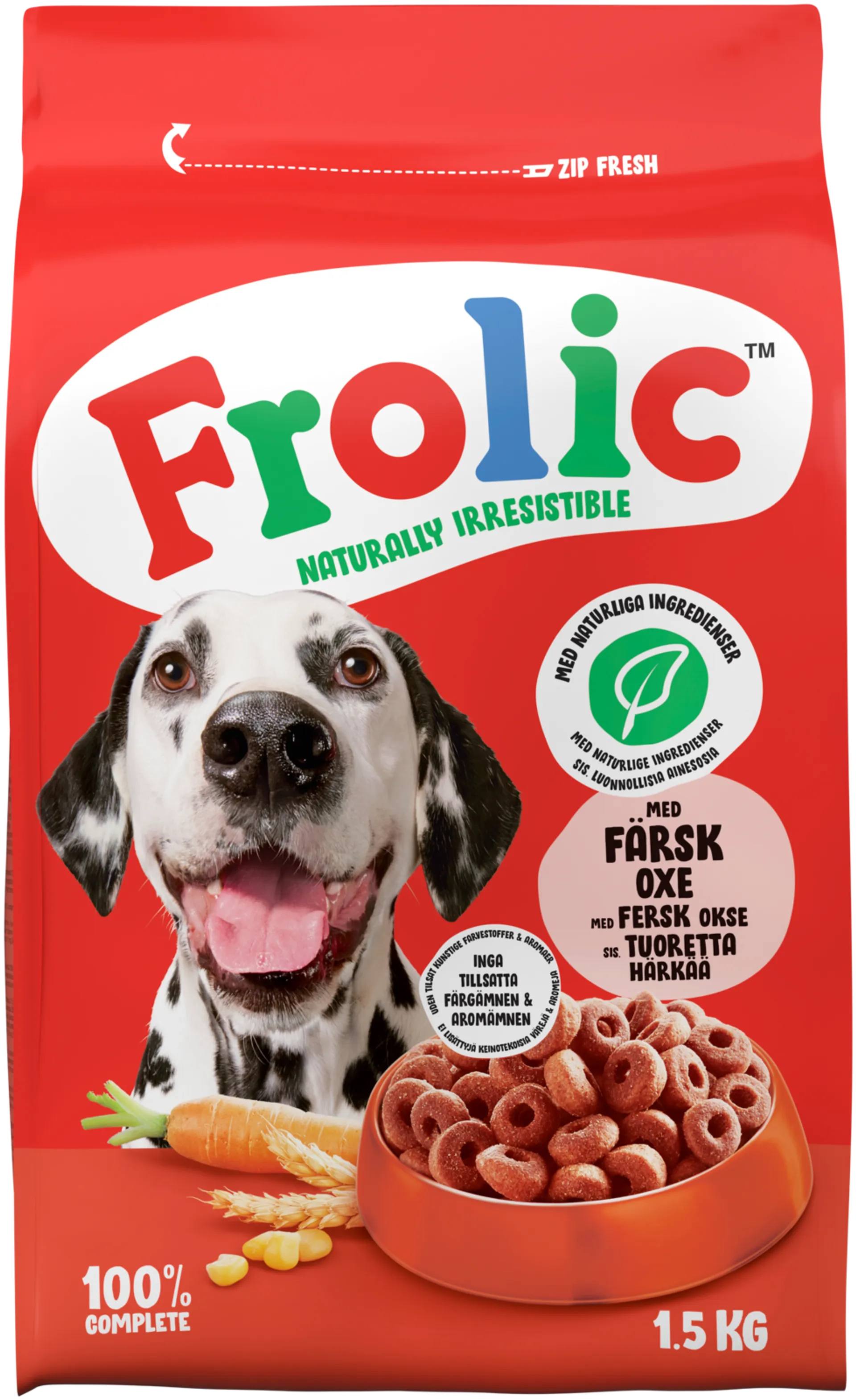 Frolic Härkä koiran kuivaruoka 1,5kg