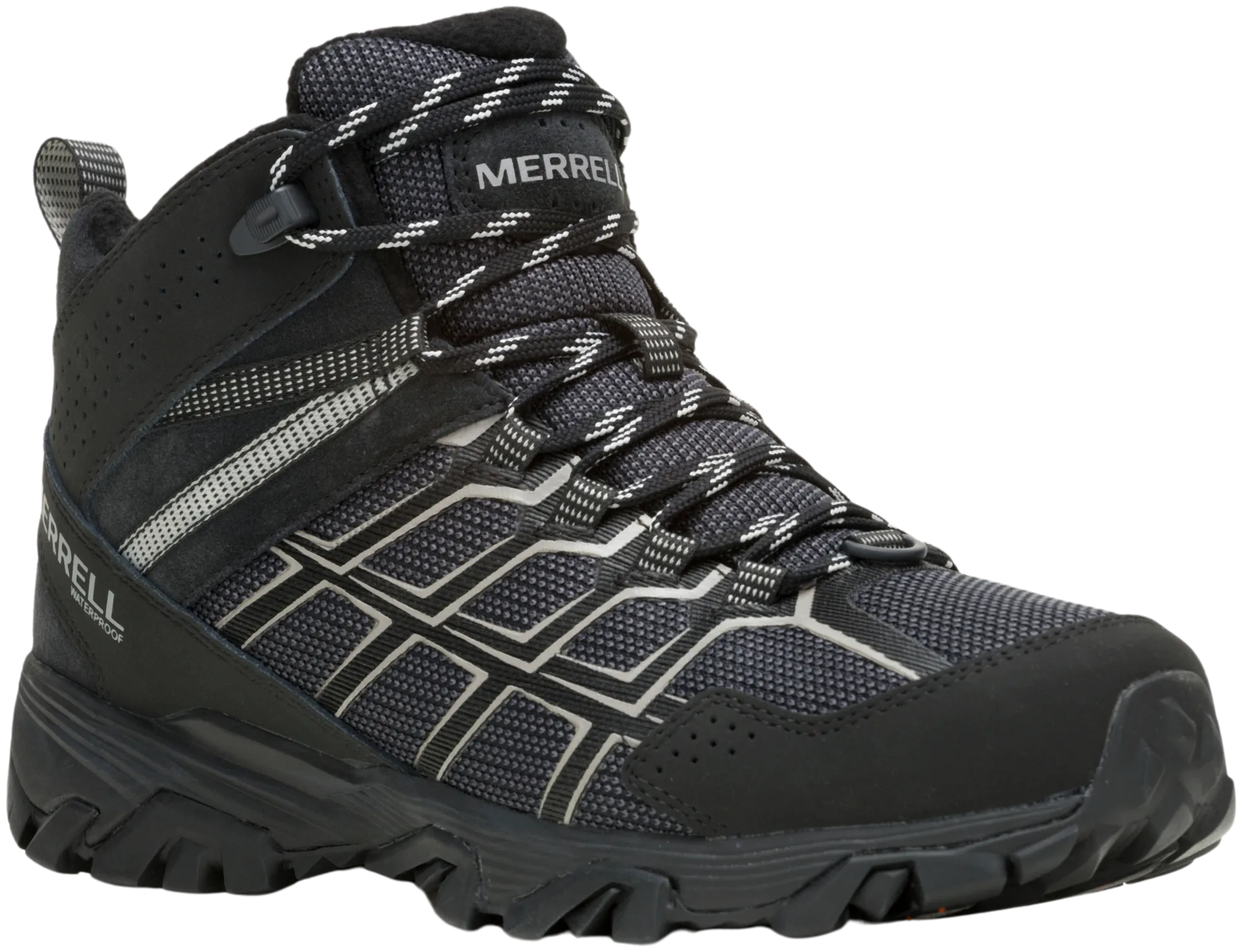 Merrell Moab FST 3 Thermo Mid WP naisten vedenpitävä pitopohjajalkine - BLACK/PALOMA - 5