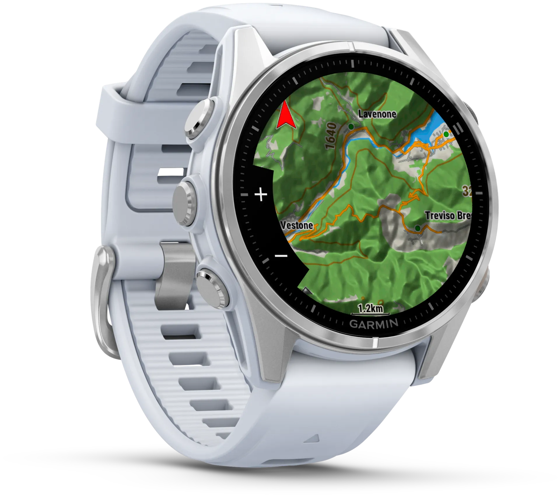 Garmin Fenix 8 -urheilukello, 43mm AMOLED hopea/vaaleanharmaa - 5