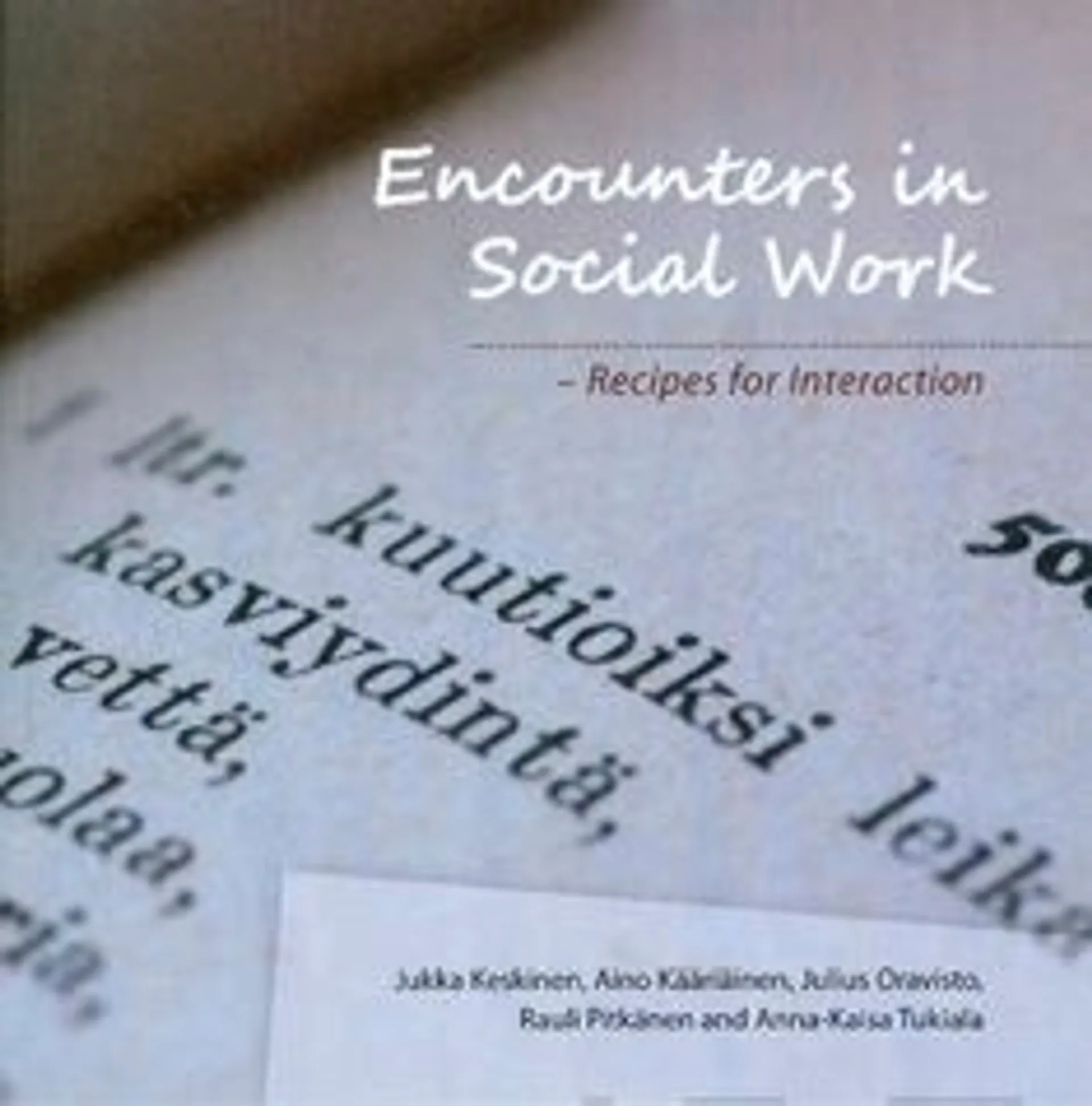 Keskinen, Encounters in Social Work