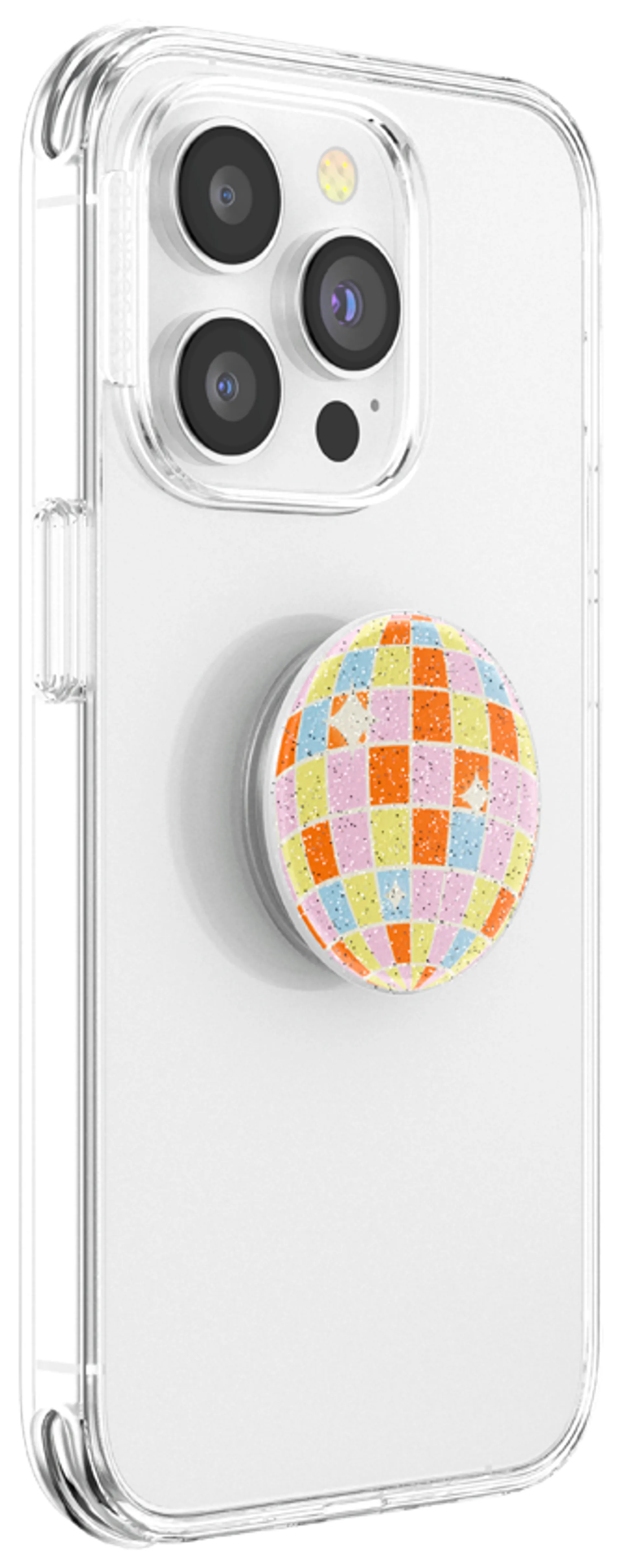 Popsockets puhelinpidike PopGrip Glitter Retro Disco - 5