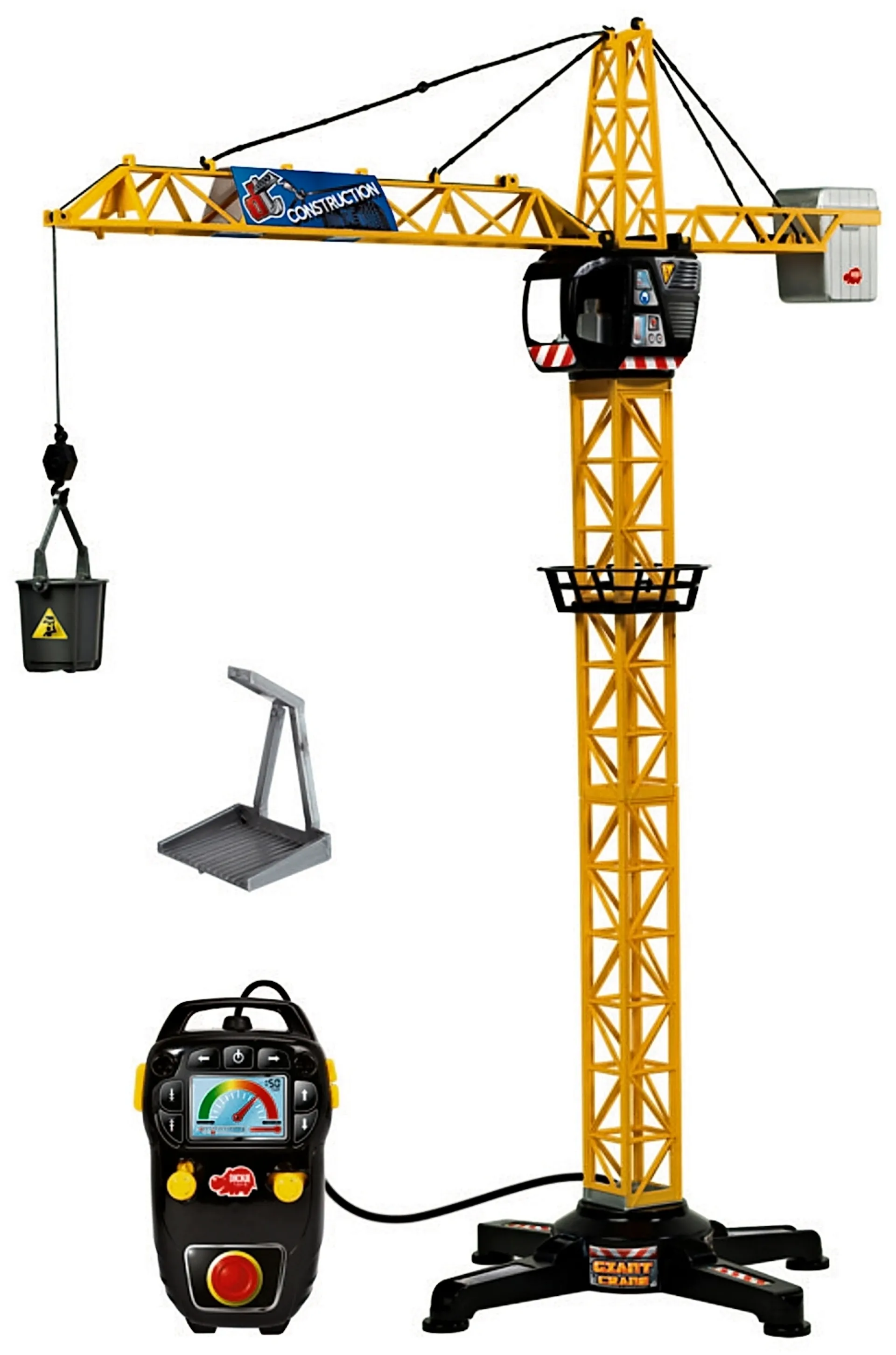 Dickie Toys Iso torninosturi, kauko-ohjattava, korkeus 1 metri - 1