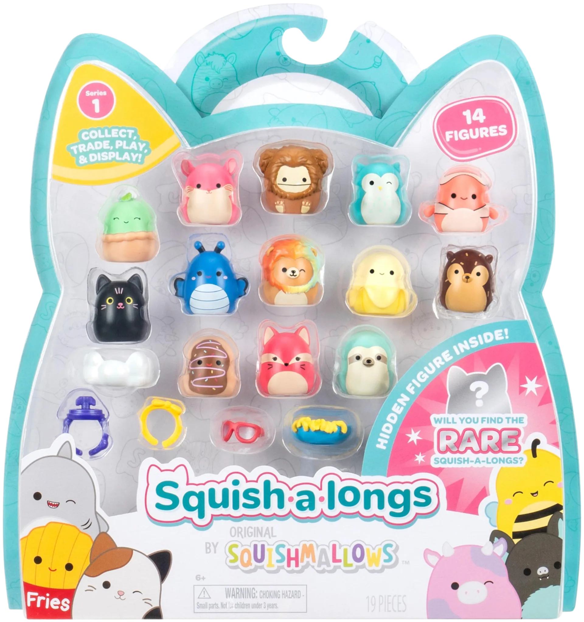 Squishalongs 2,5 cm hahmo 14 kpl - 3