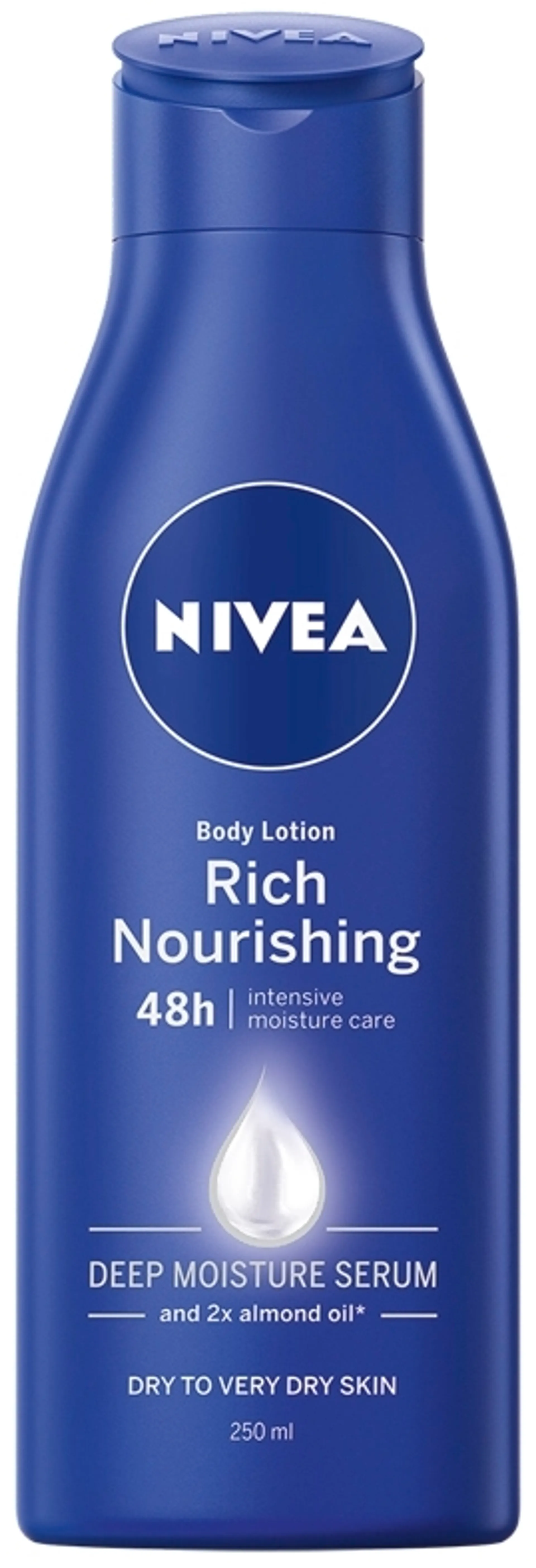 NIVEA 250ml Rich Nourishing Body Milk -vartalovoide