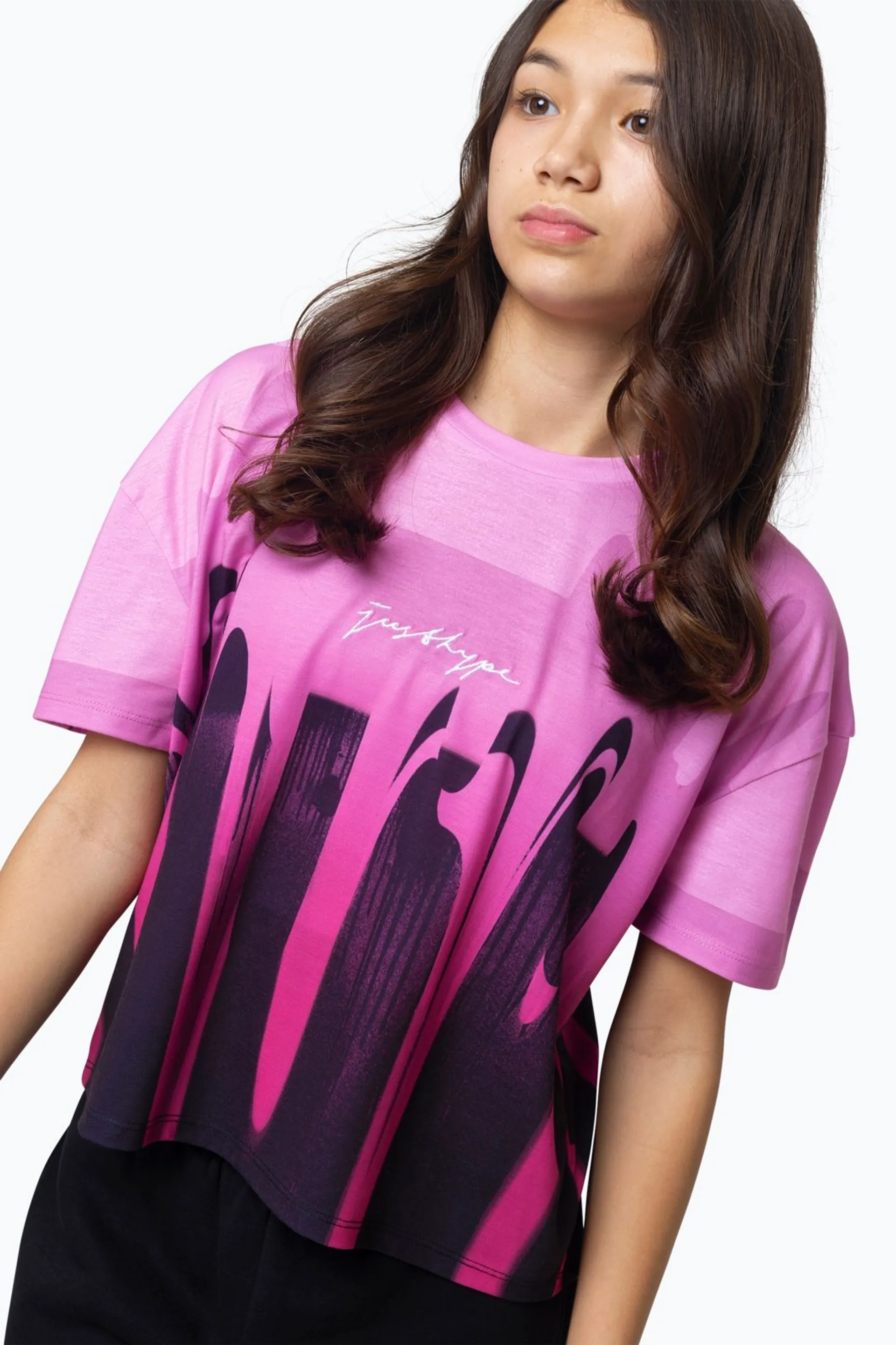 Hype nuorten t-paita Drip - pink - 3