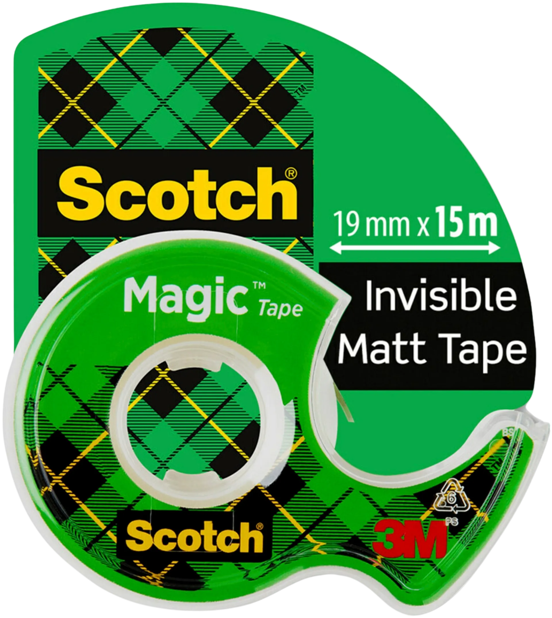 Scotch® Magic™ Invisible -teippi, 19 mm x 15 m + käteen sopiva katkaisulaite - 1