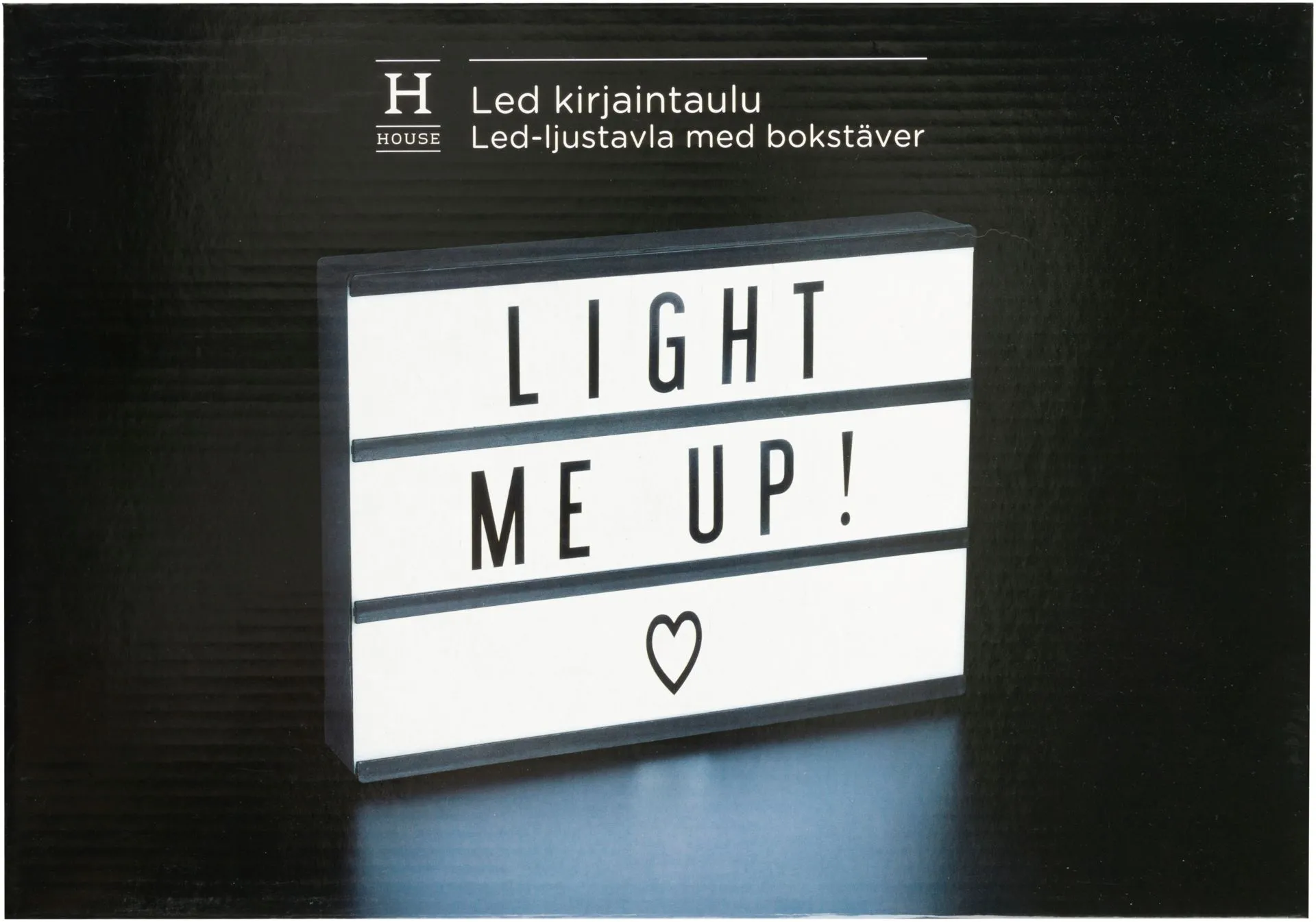 House LED-kirjaintaulu