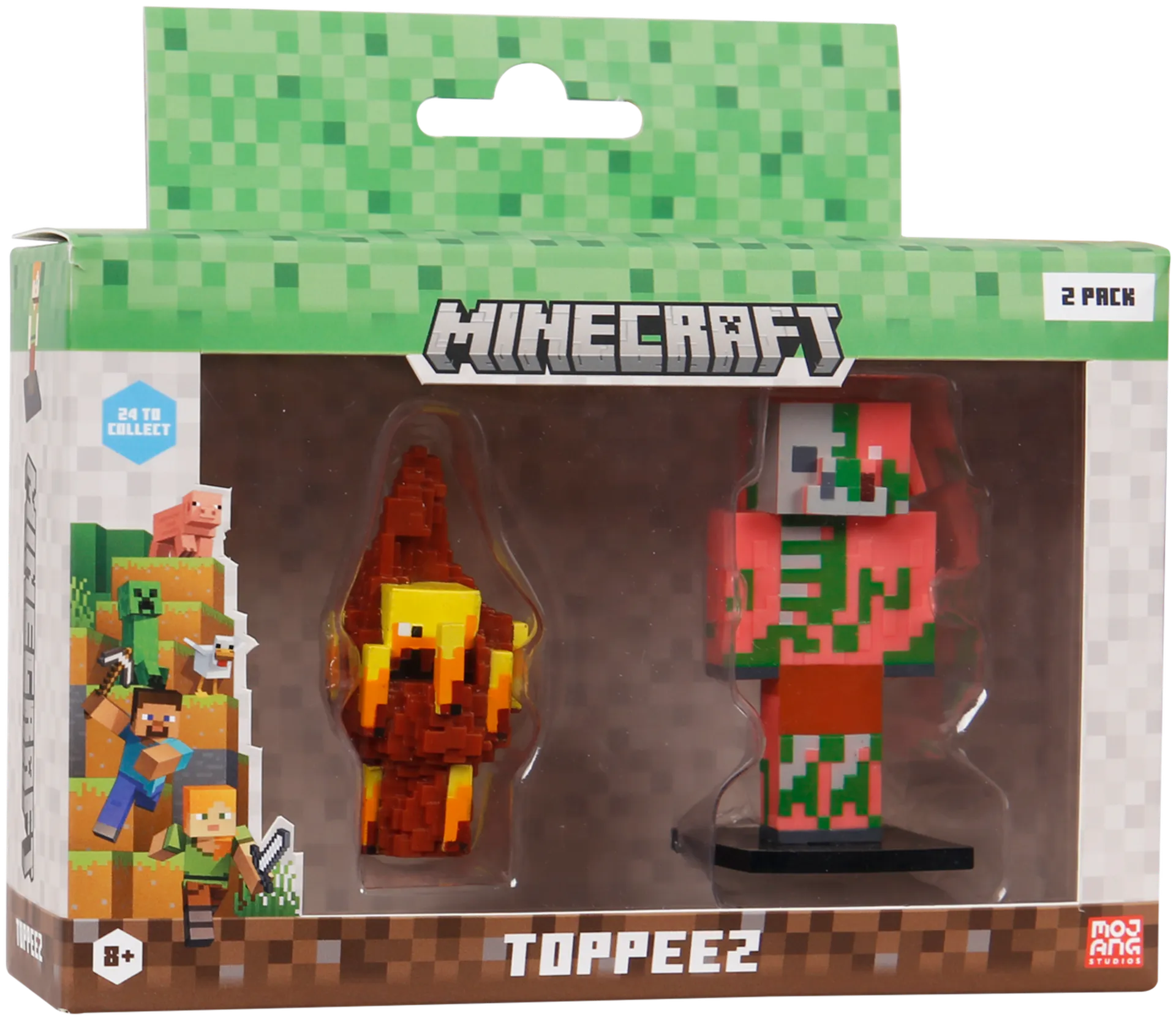 Minecraft hahmo 3D 6 cm 2 kpl - 9