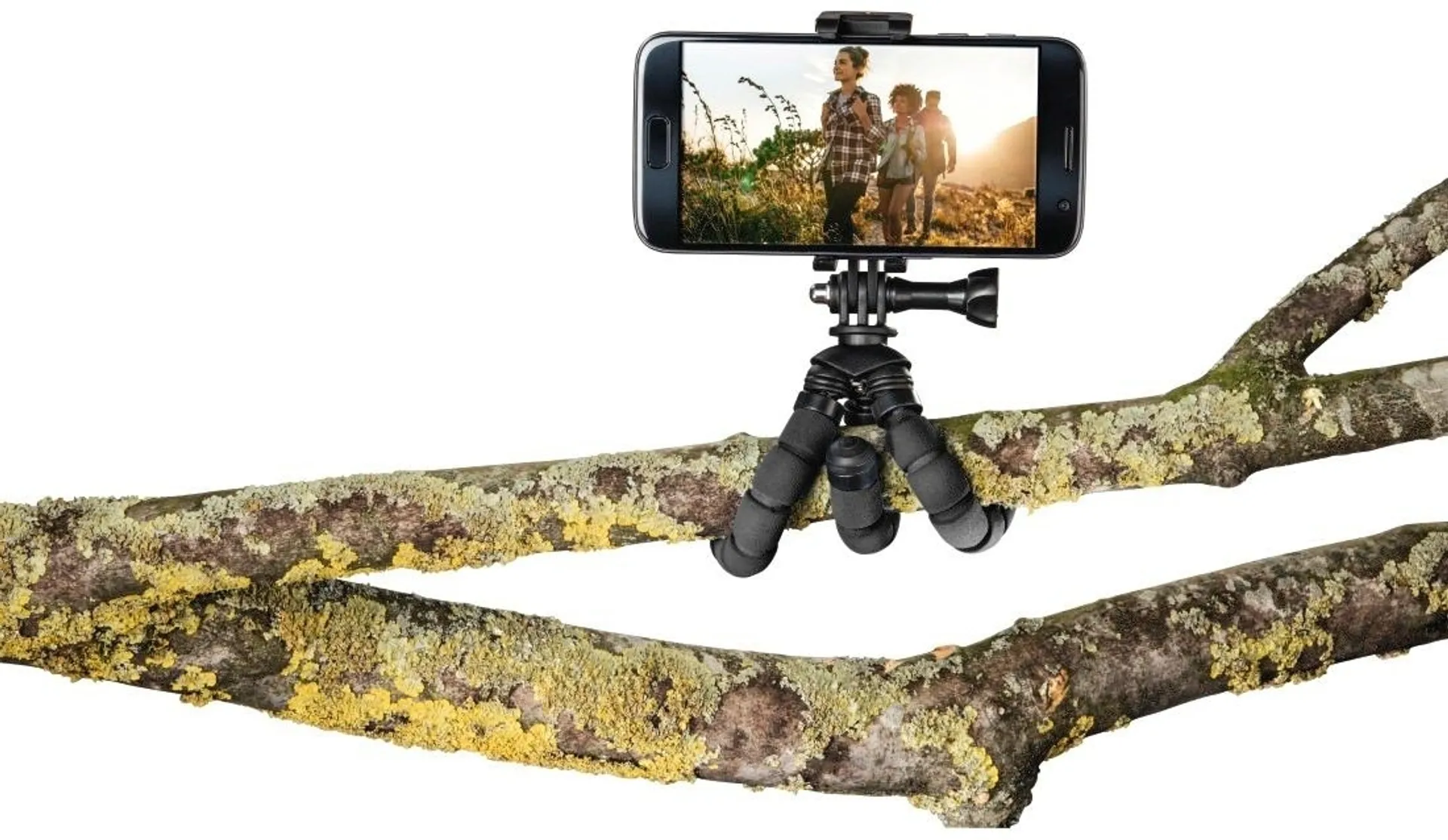Hama Flex Mini jalusta älypuhelimille ja GoPro-kameroille 14cm musta - 2