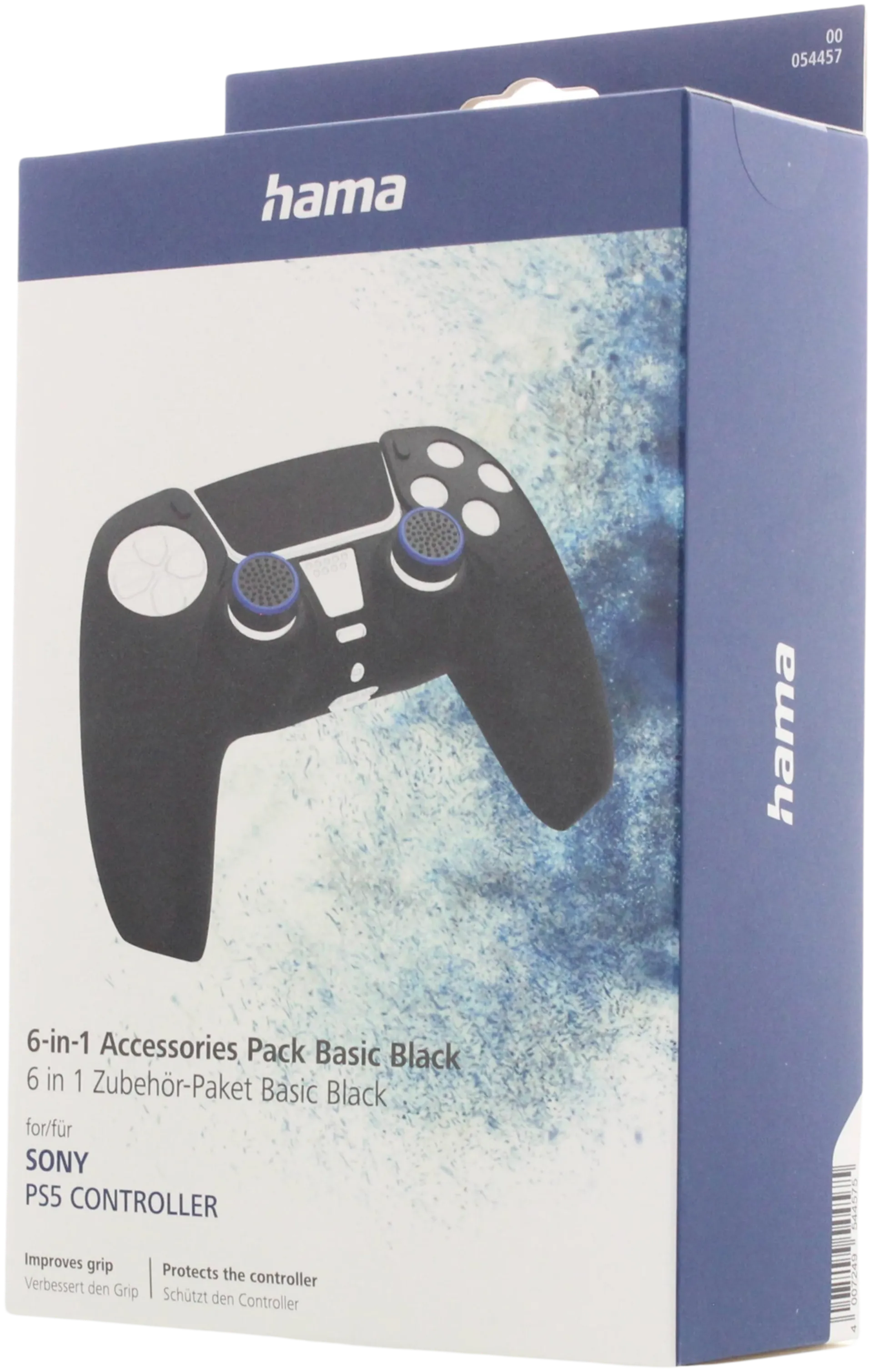 Hama 6-in-1 lisätarvikesarja PlayStation 5 -ohjaimelle, Black - 5