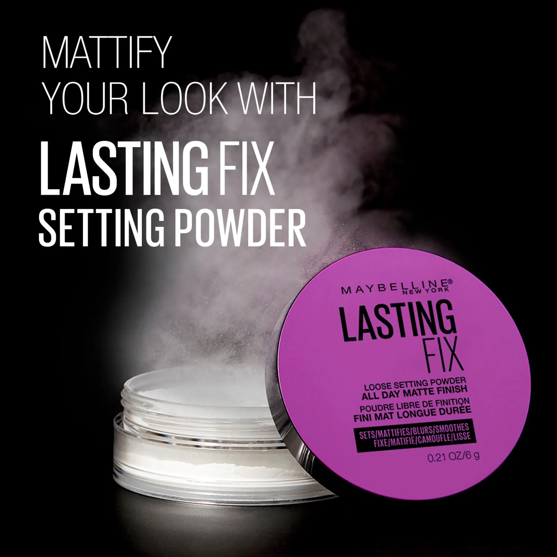 Maybelline New York Lasting Fix Loose Setting Powder All Day Matte Finish -irtopuuteri 6g - 4