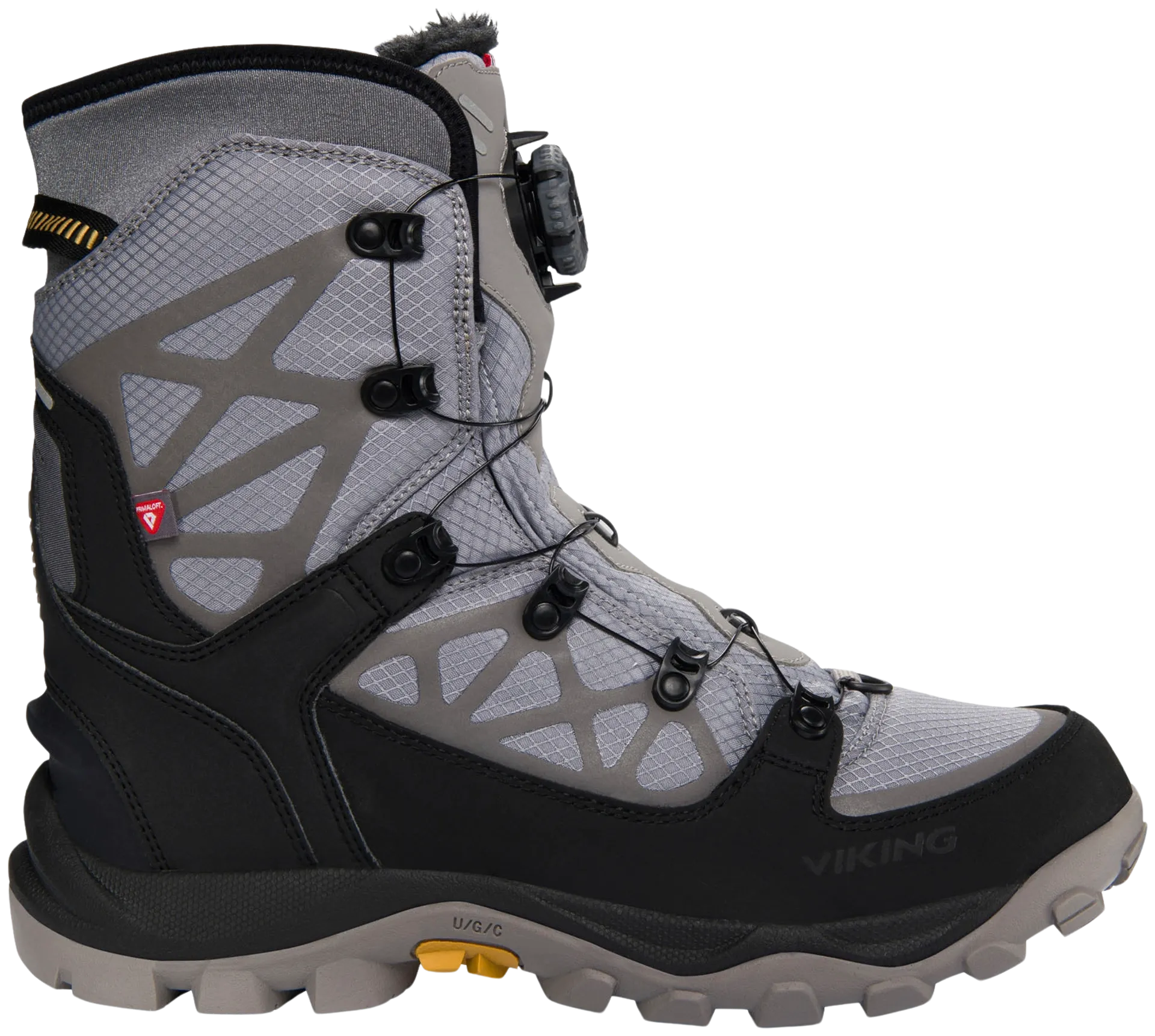 Viking miesten talvikenkä Constrictor 3 Hi Boa - GREY/BLACK