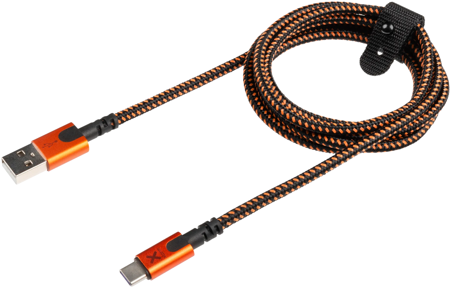 Xtorm USB-A/USB-C kaapeli 1,5m CXX004 musta/oranssi - 1