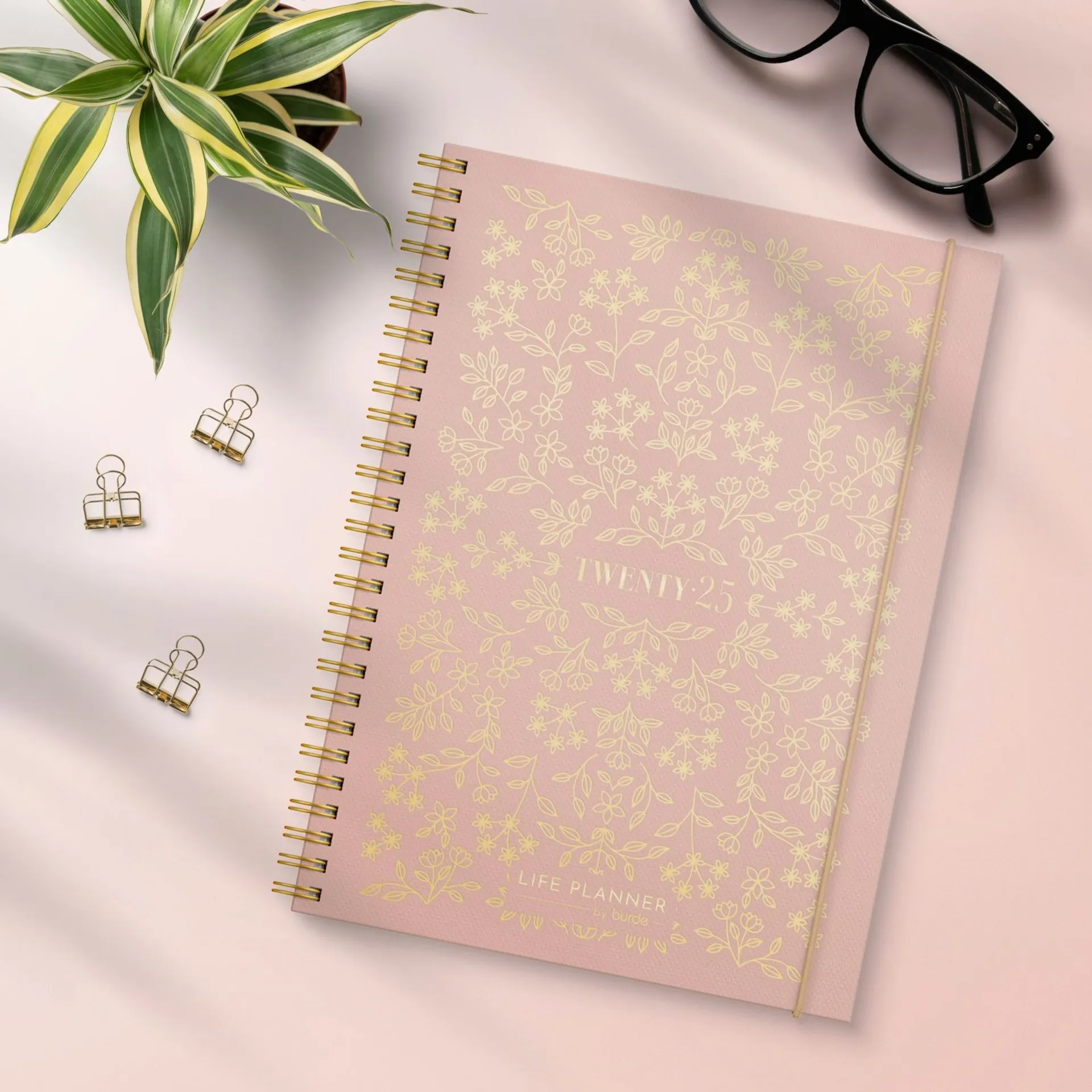 Burde Vuosikalenteri 2025 Life Planner Pink - 2