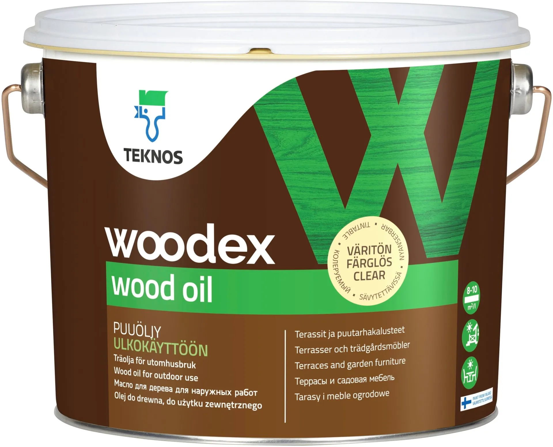 Teknos puuöljy Woodex Wood Oil  2,7 l väritön