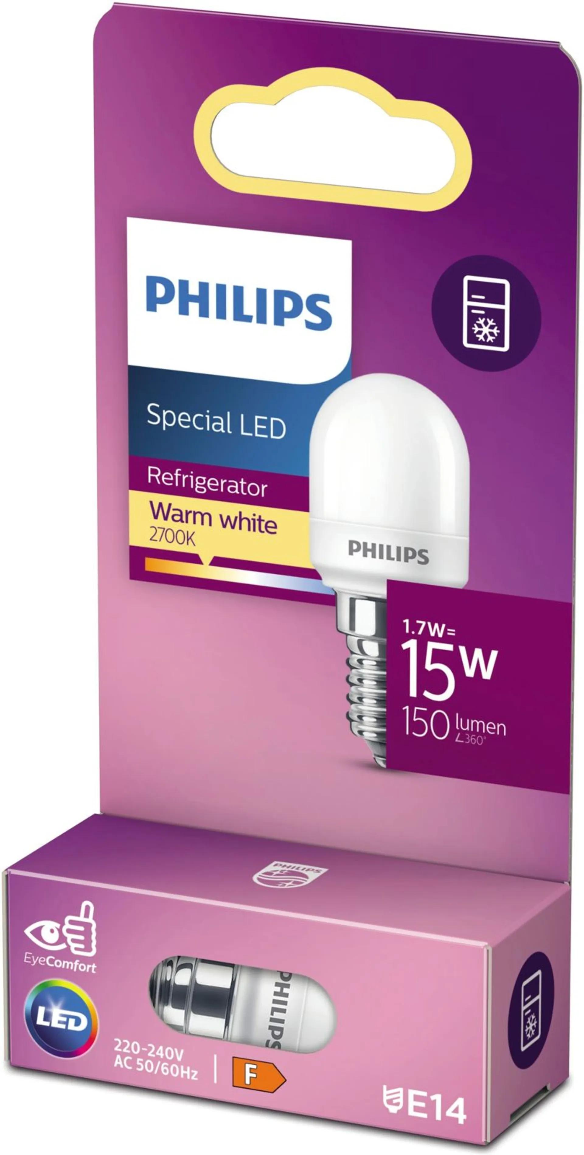 Philips mainoslamppu LED T25 E14 1,7W 2700K 150lm - 1